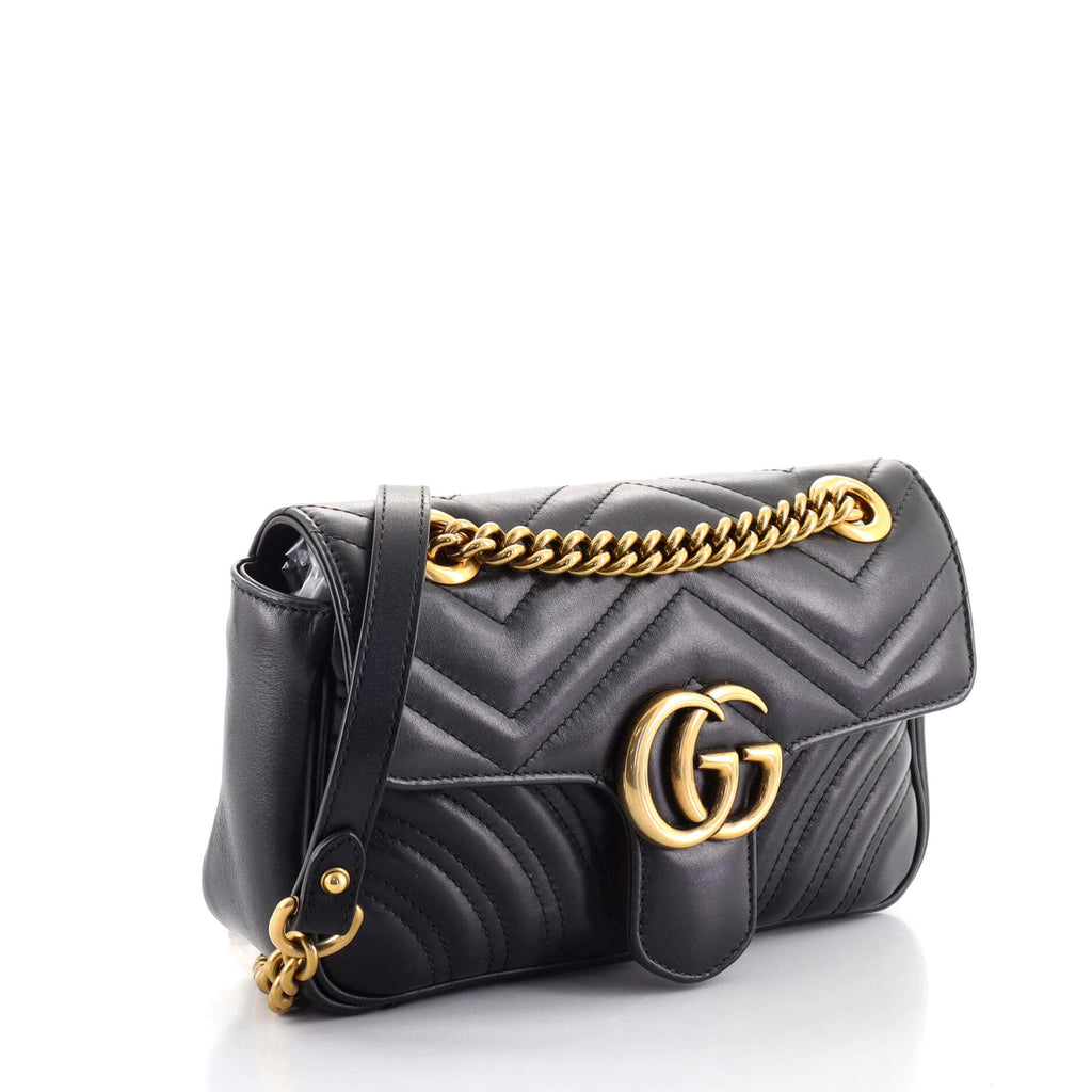 GG Marmont Flap Bag Matelasse Leather Mini