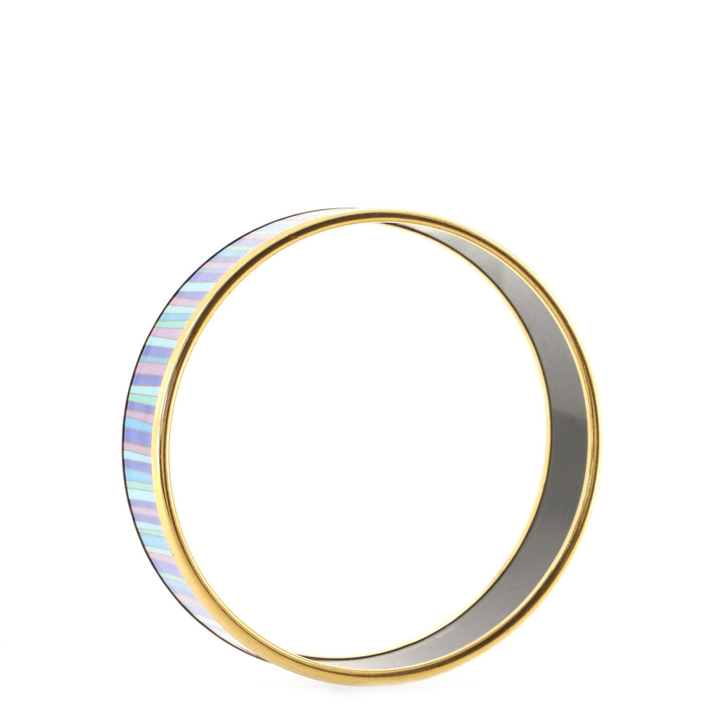 Bangle Bracelet Printed Enamel Wide
