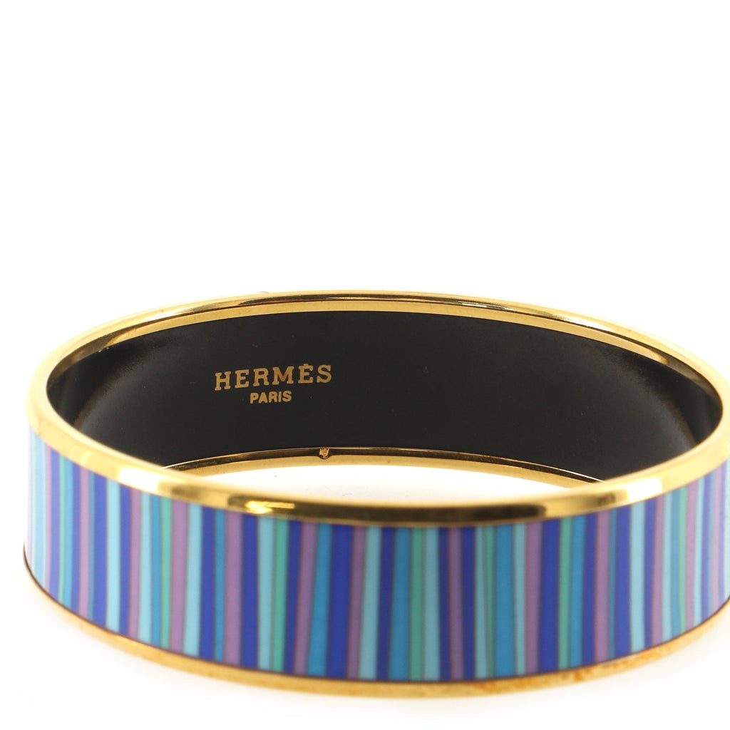 Bangle Bracelet Printed Enamel Wide