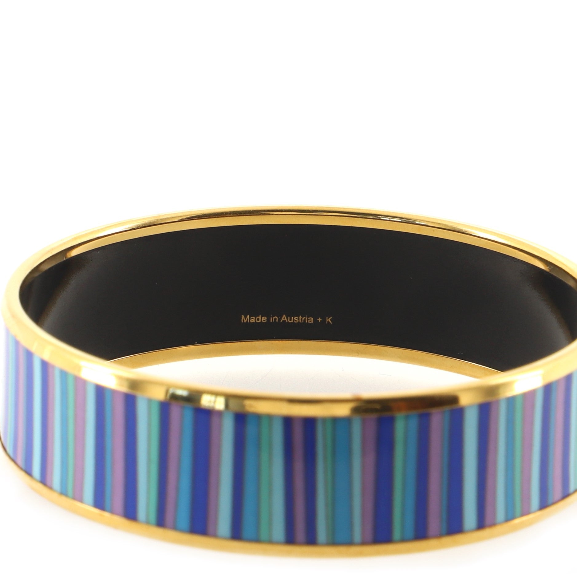 Bangle Bracelet Printed Enamel Wide