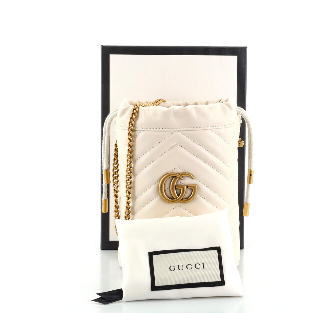 GG Marmont Bucket Bag Matelasse Leather Mini