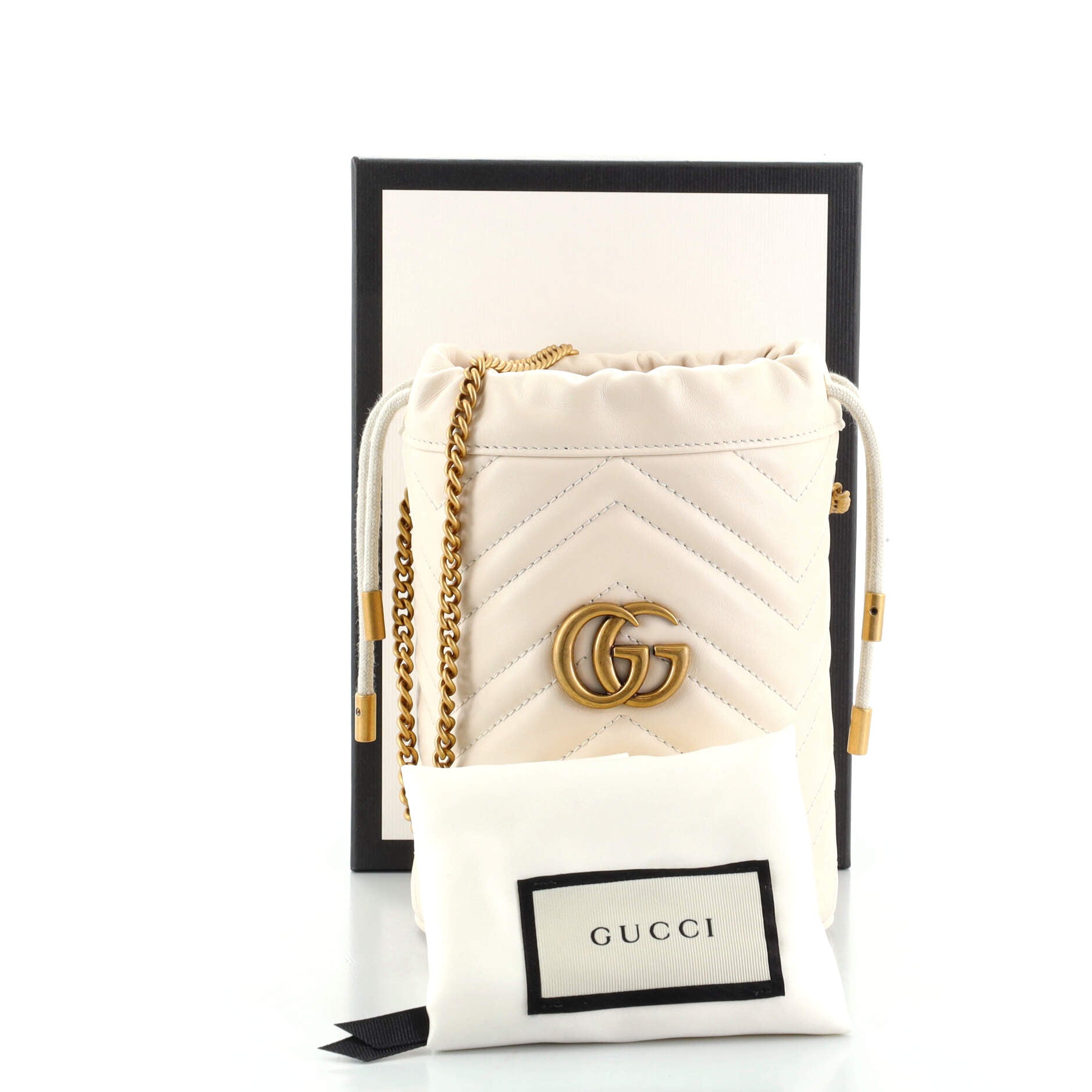 GG Marmont Bucket Bag Matelasse Leather Mini