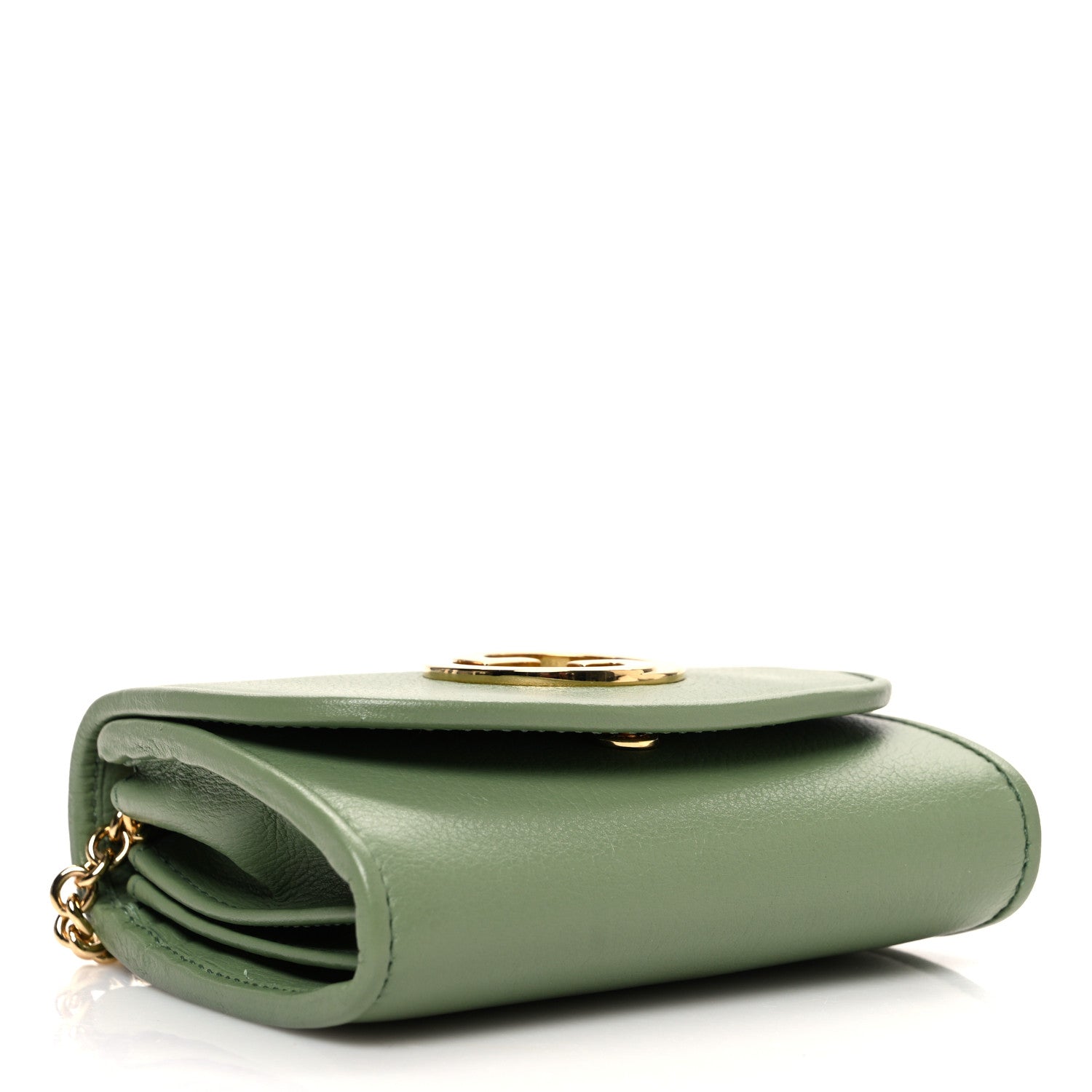 Roxy Calfskin Medium Blondie Chain Wallet Salamander Green