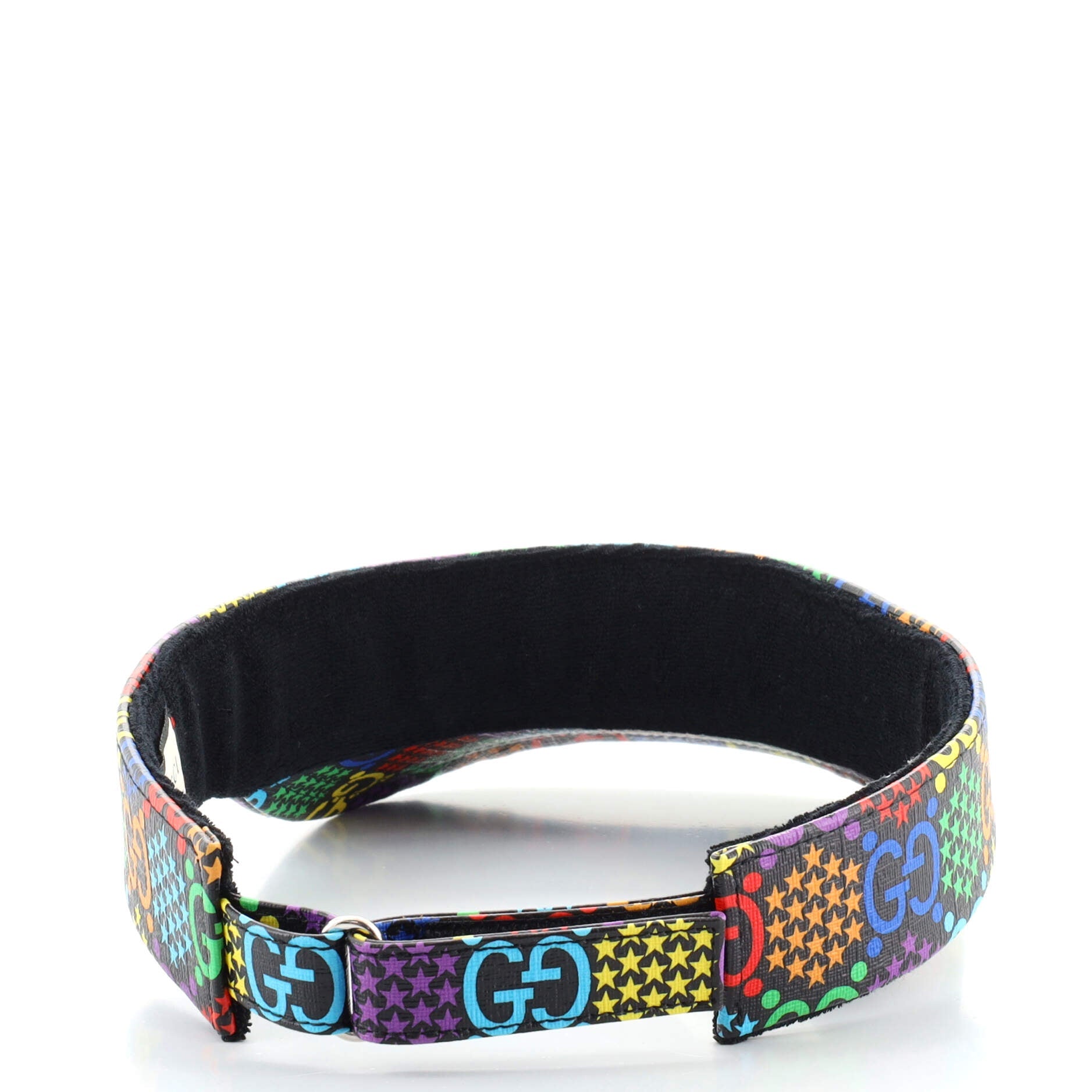 Sun Visor Psychedelic Print GG Coated Canvas XXL