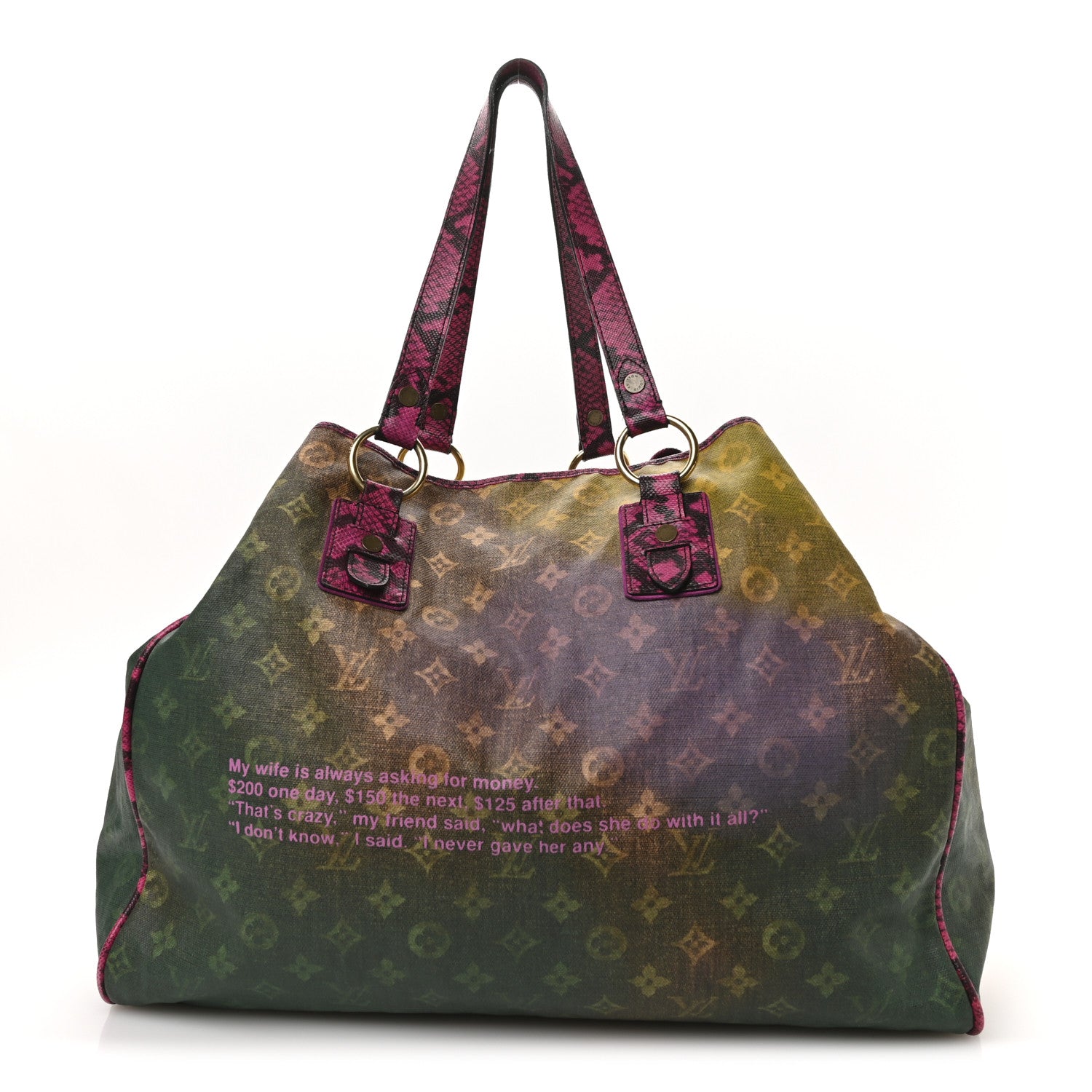 Richard Prince Monogram Karung Duderanch Jokes Tote