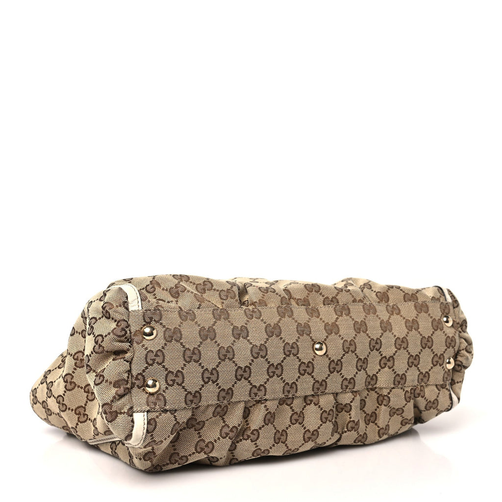 Monogram D Gold Ring Tote White