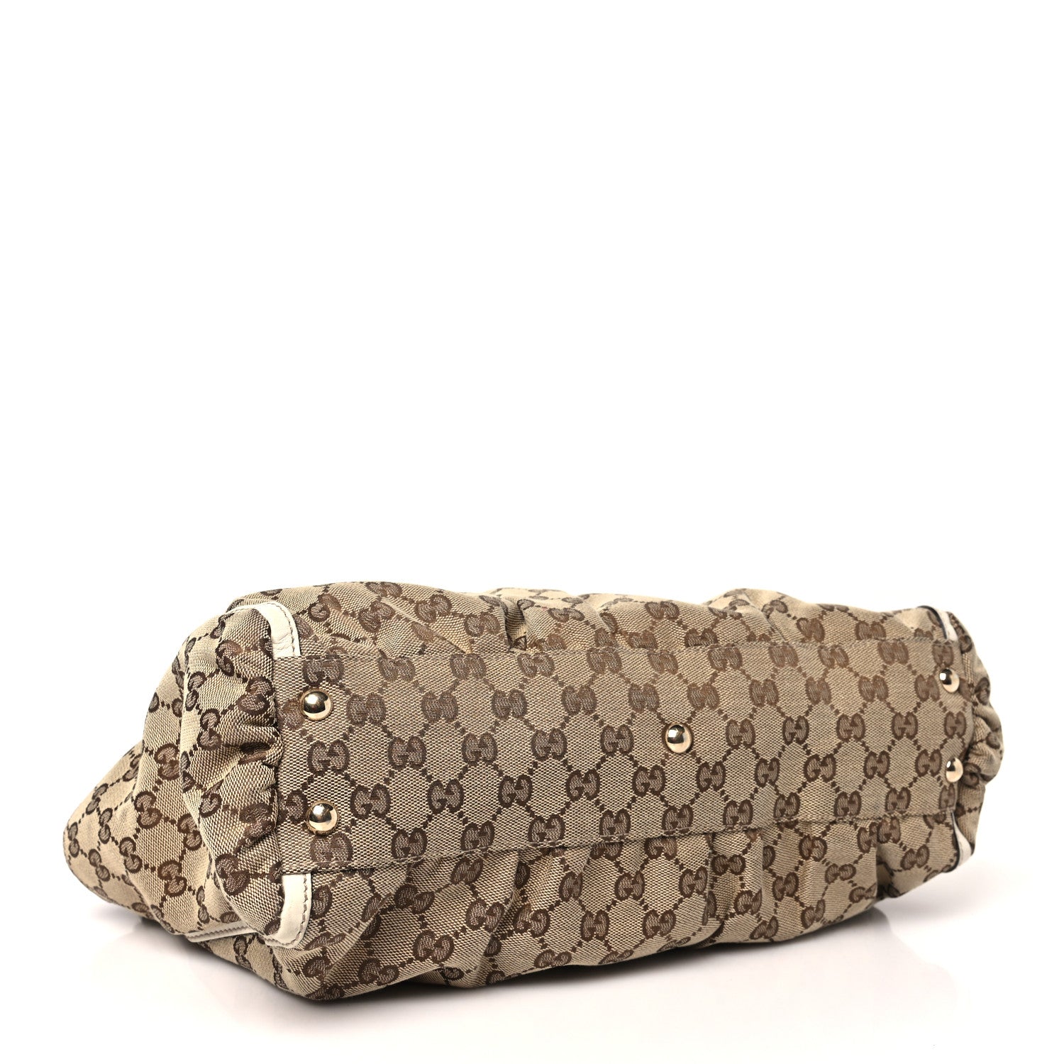 Monogram D Gold Ring Tote White
