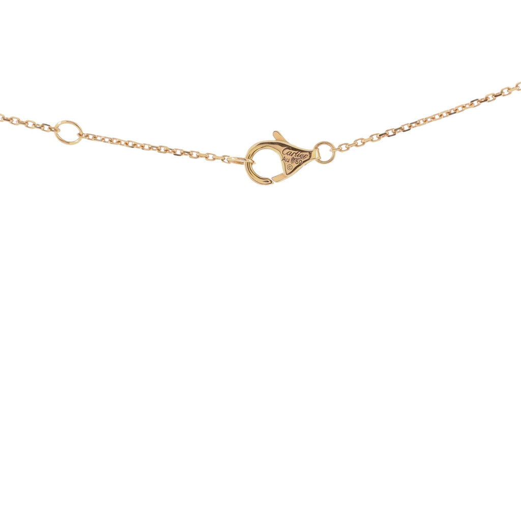 Trinity Pendant Necklace 18K Tricolor Gold with Diamond