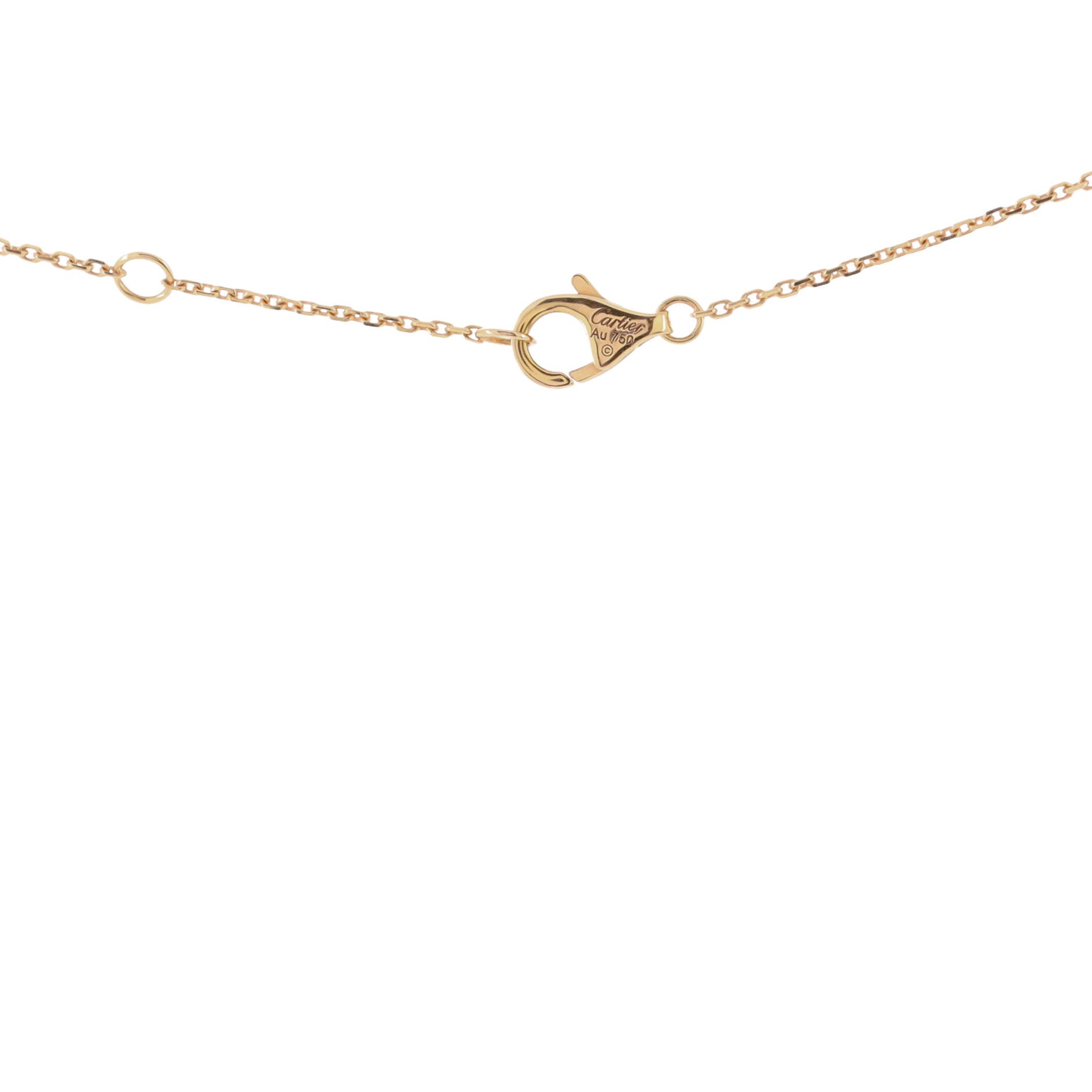 Trinity Pendant Necklace 18K Tricolor Gold with Diamond