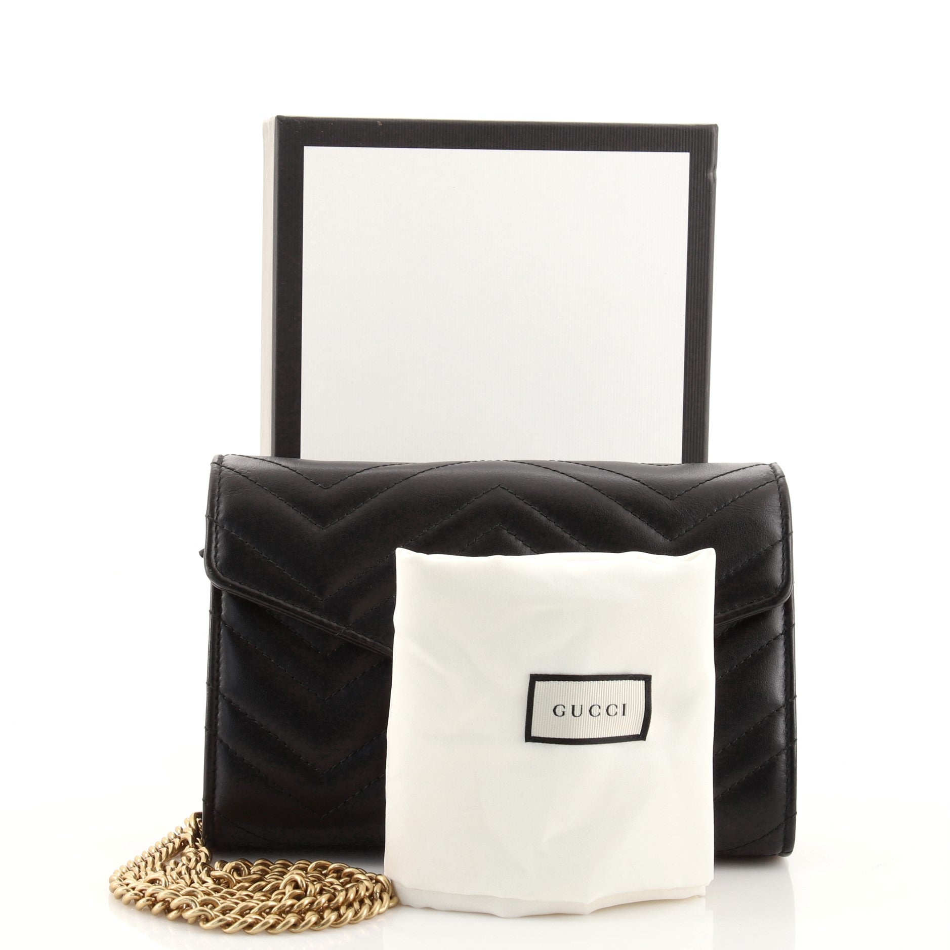 GG Marmont Chain Wallet Matelasse Leather Mini
