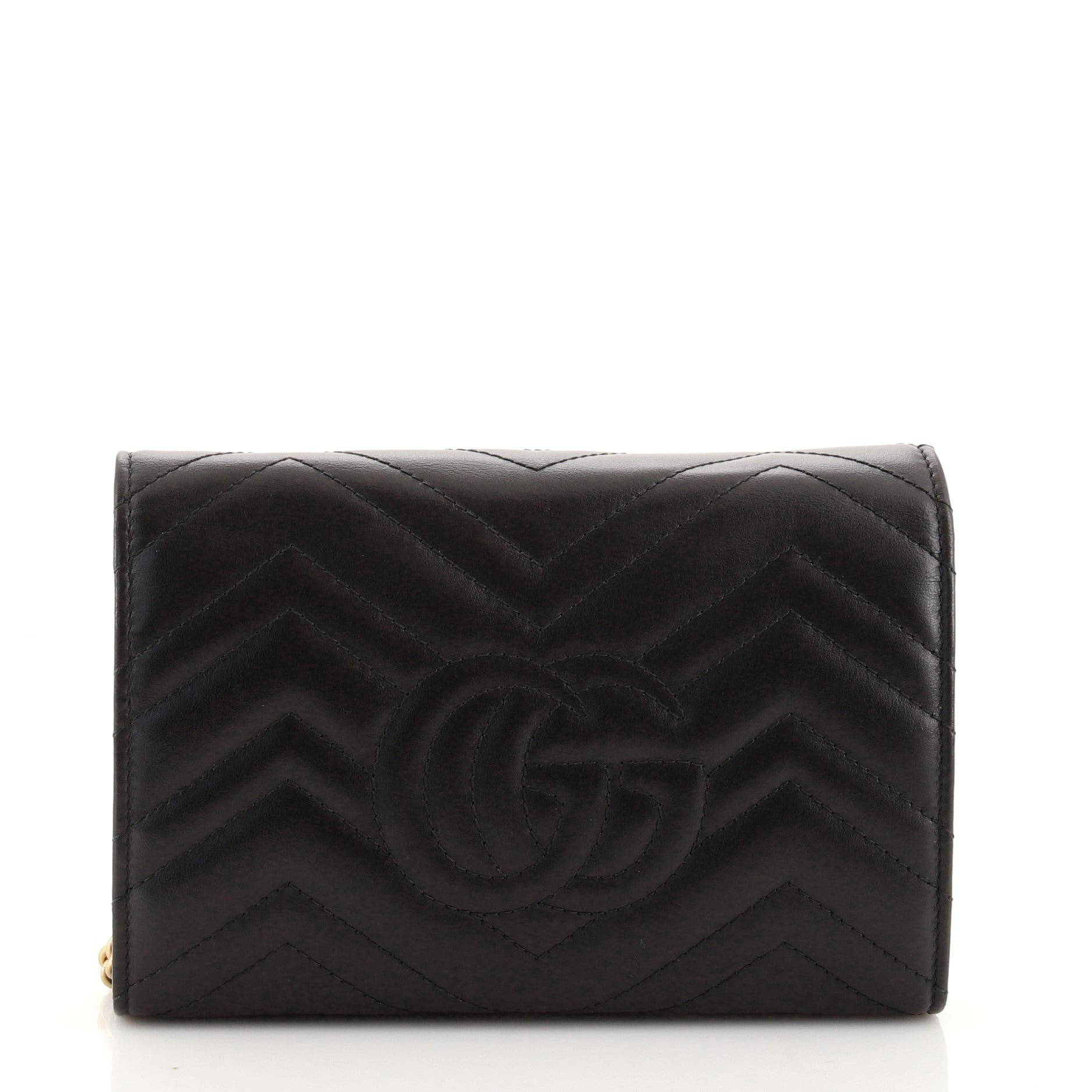 GG Marmont Chain Wallet Matelasse Leather Mini