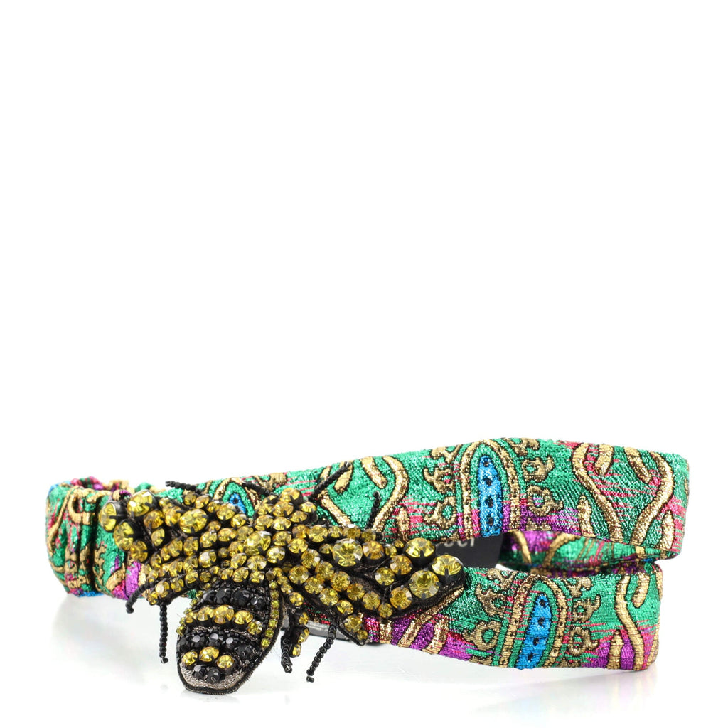 Bee Headband Brocade with Crystals XS