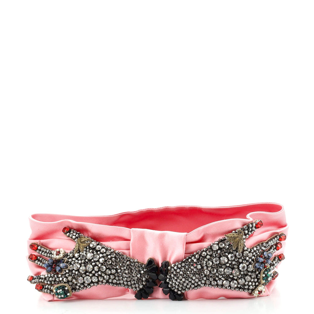 Embellished Headband Silk with Crystals XS
