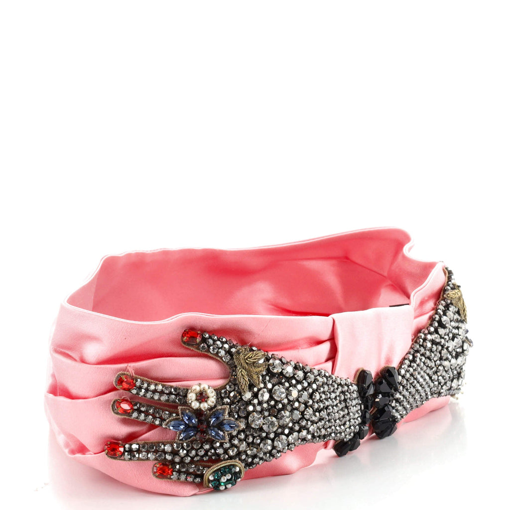 Embellished Headband Silk with Crystals XS