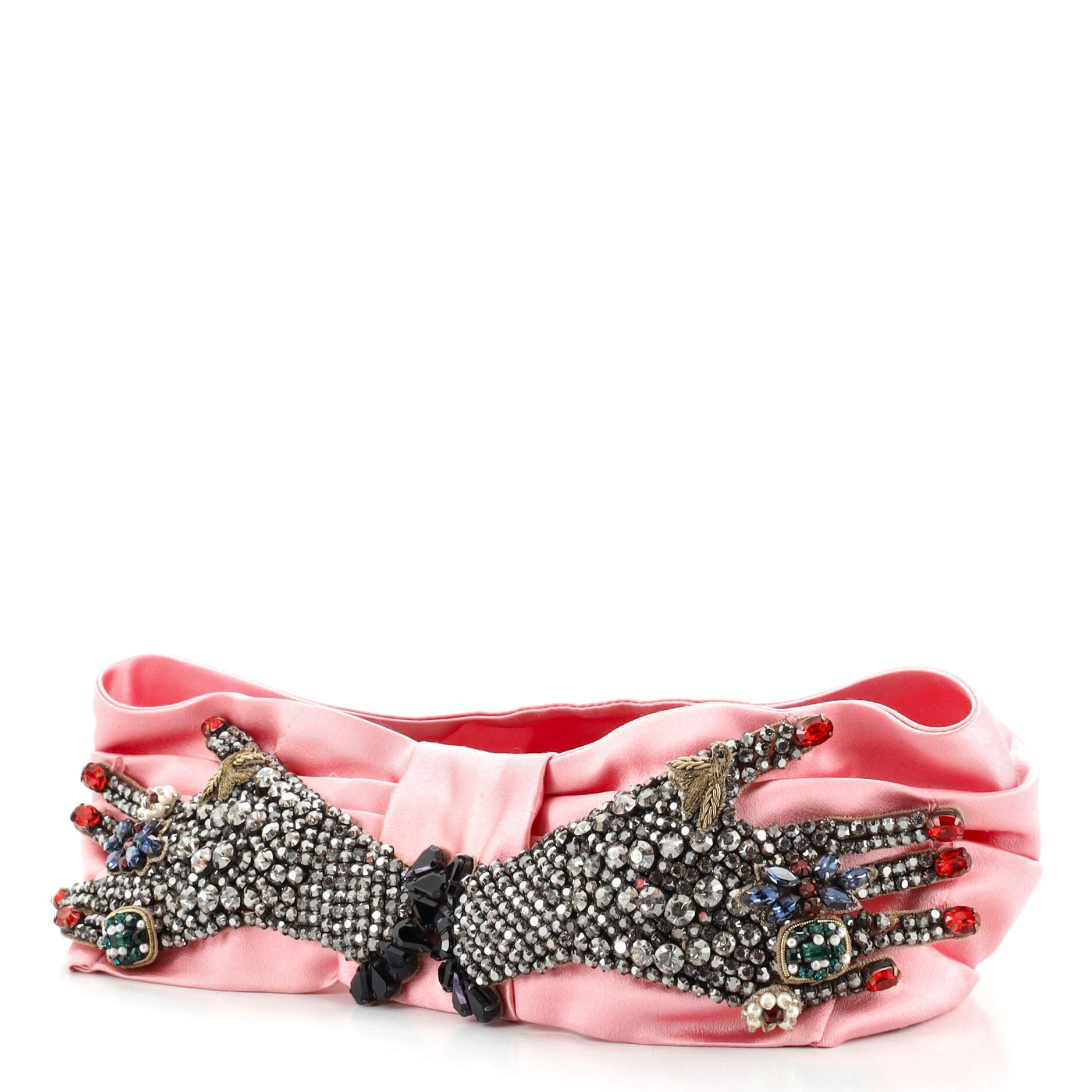 Embellished Headband Silk with Crystals XS