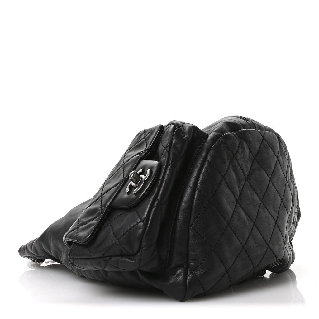 Calfskin Large Backpack Is Back Black