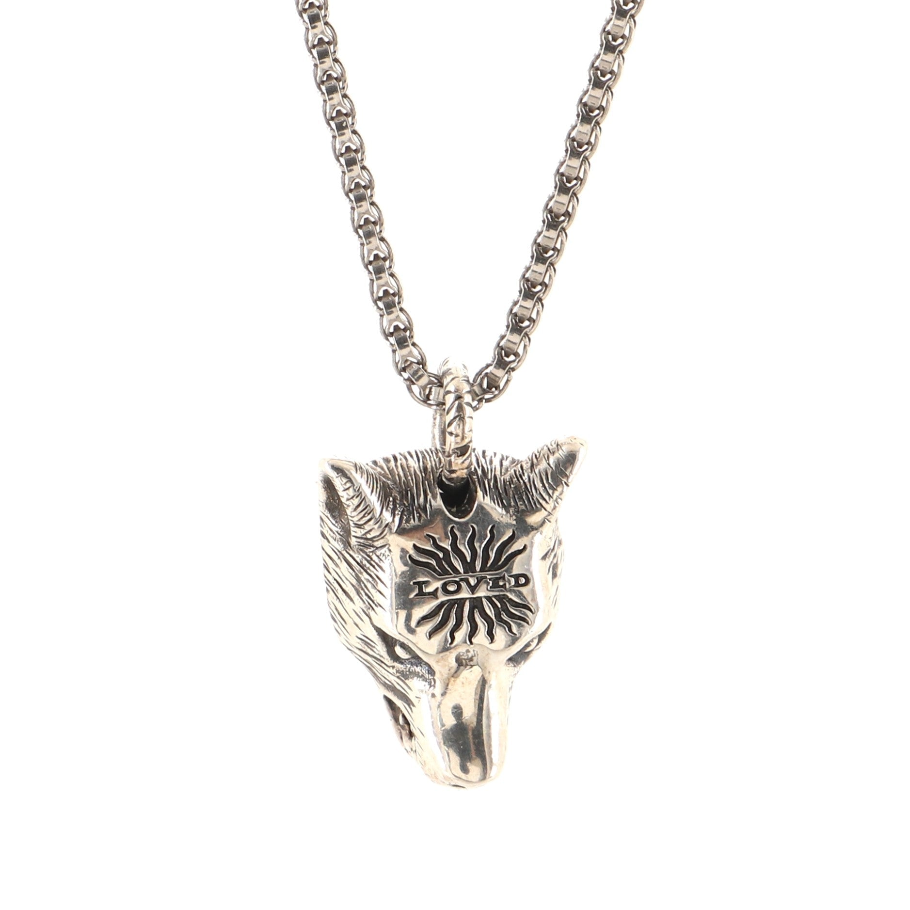 Anger Forest Animal Pendant Necklace Sterling Silver