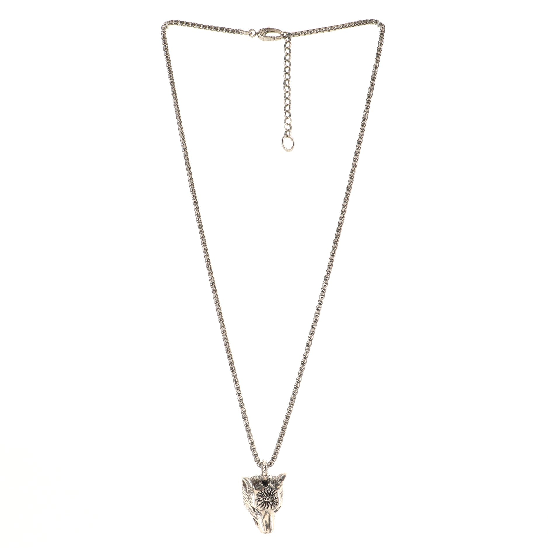 Anger Forest Animal Pendant Necklace Sterling Silver