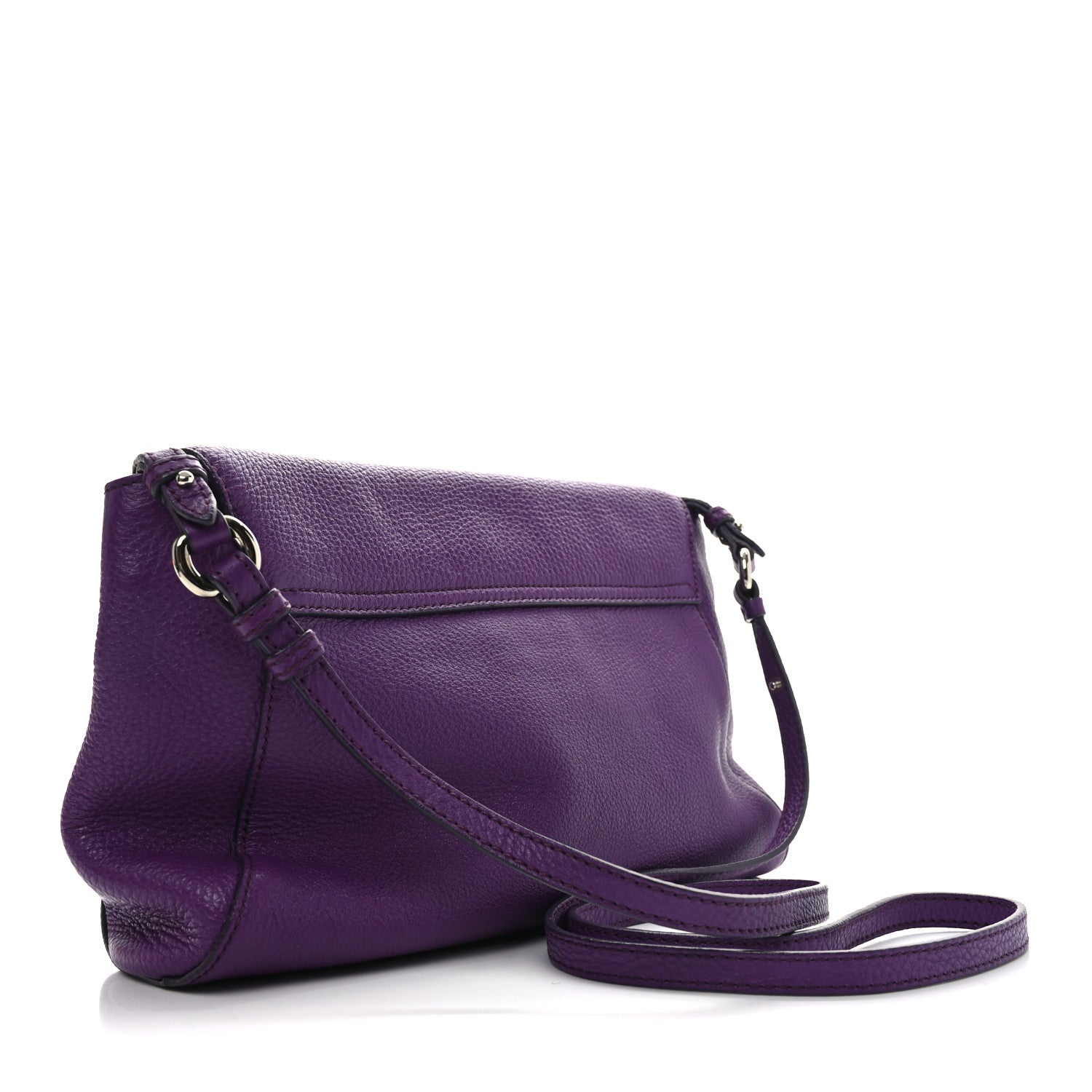 Calfskin Abbey Crossbody Purple