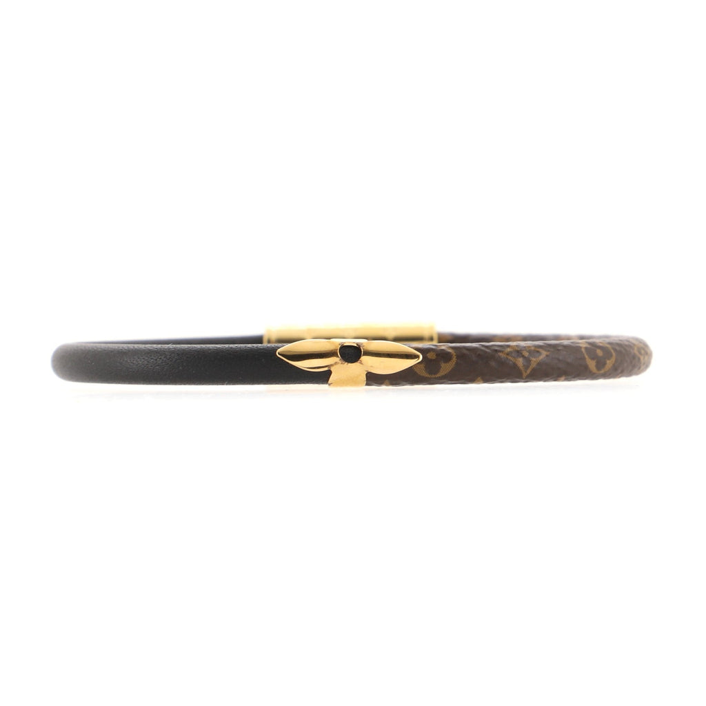 Daily Confidential Bracelet Monogram Canvas and Leather with Metal