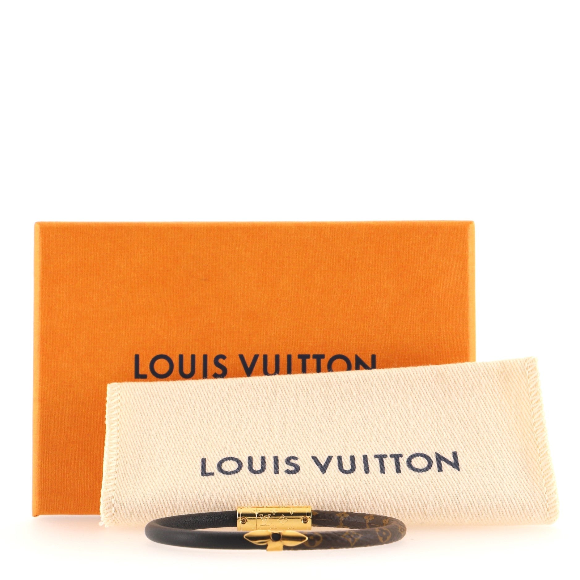 Daily Confidential Bracelet Monogram Canvas and Leather with Metal