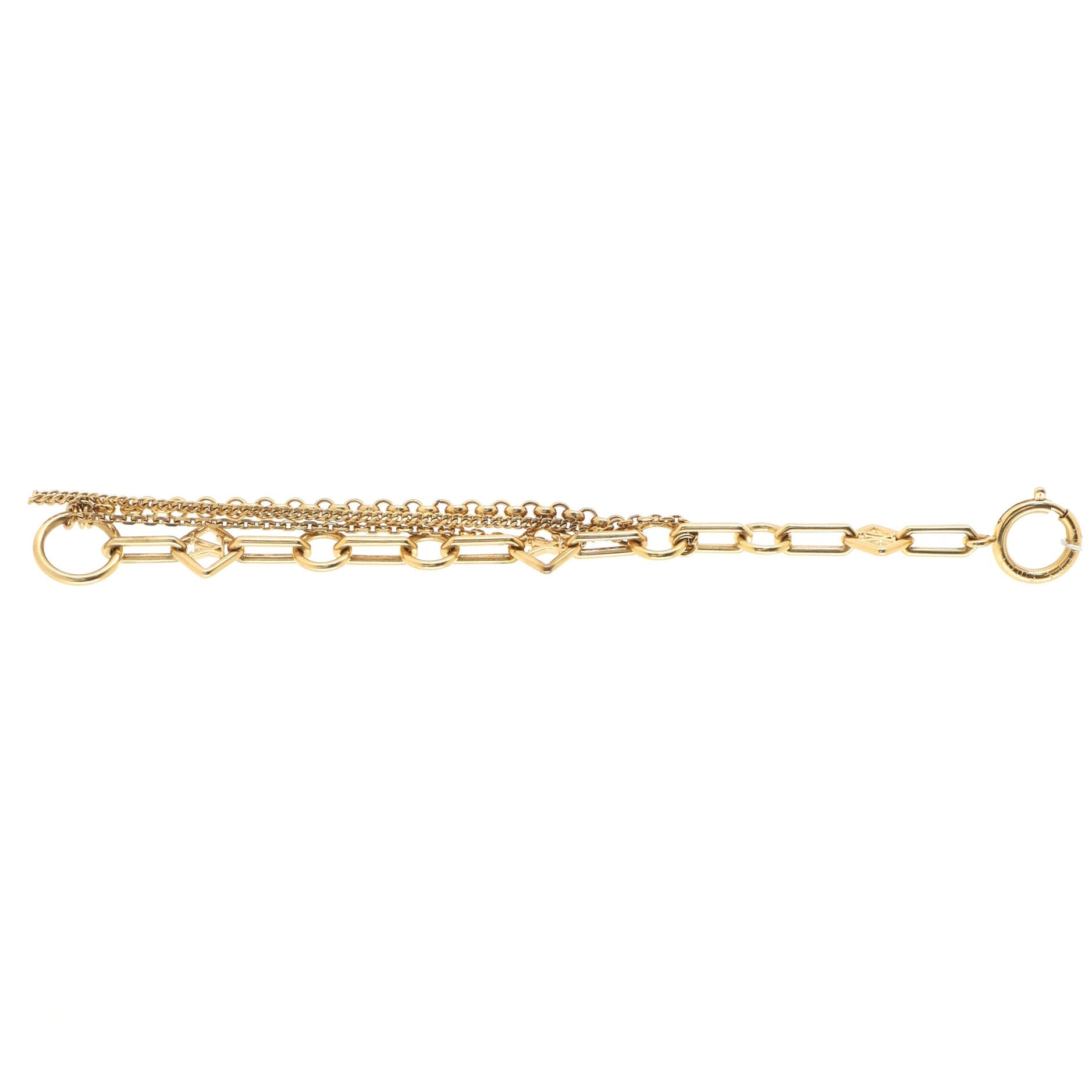Vegas Multi-Chain Logo Bracelet Metal