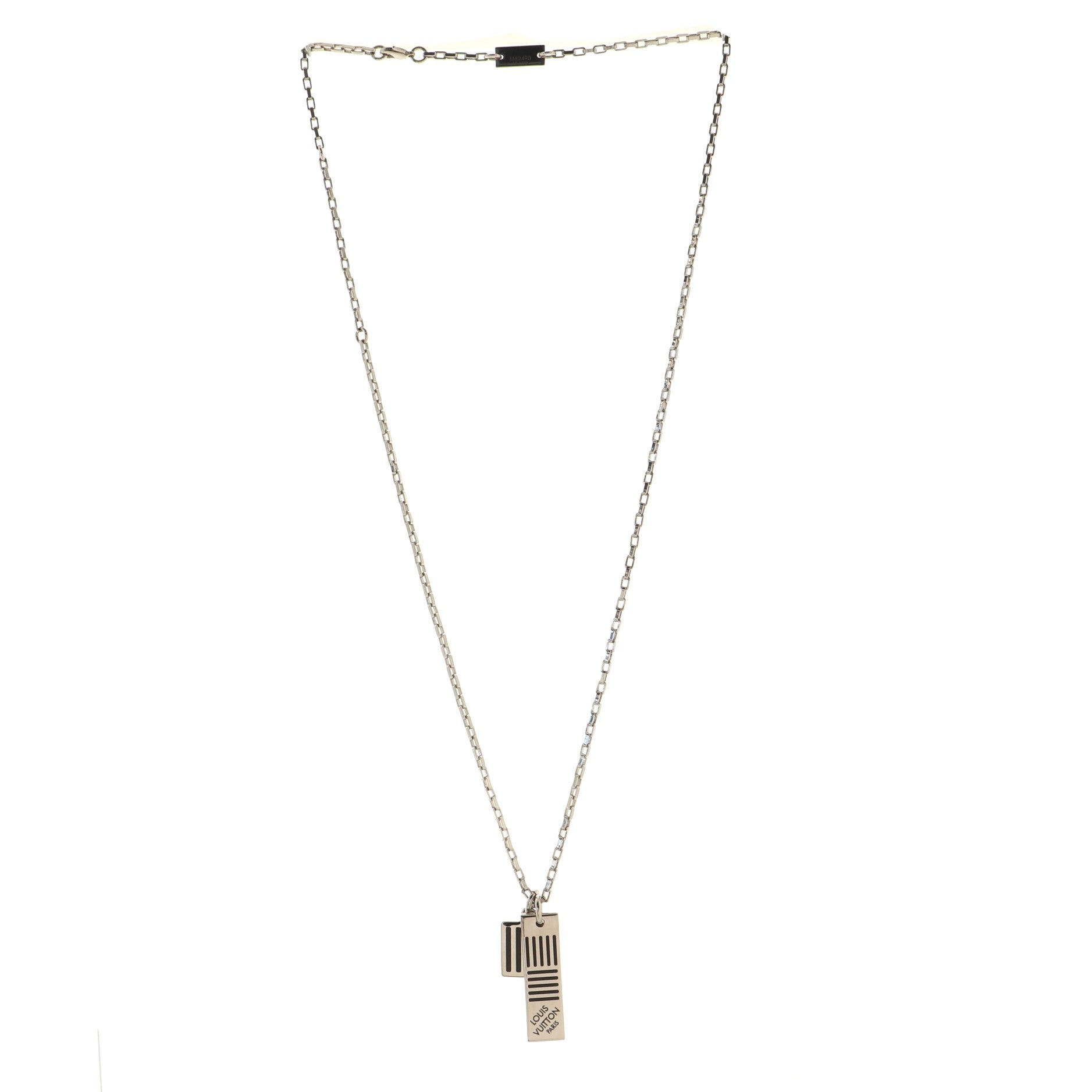 Collier Damier Colors Pendant Necklace Metal with Enamel