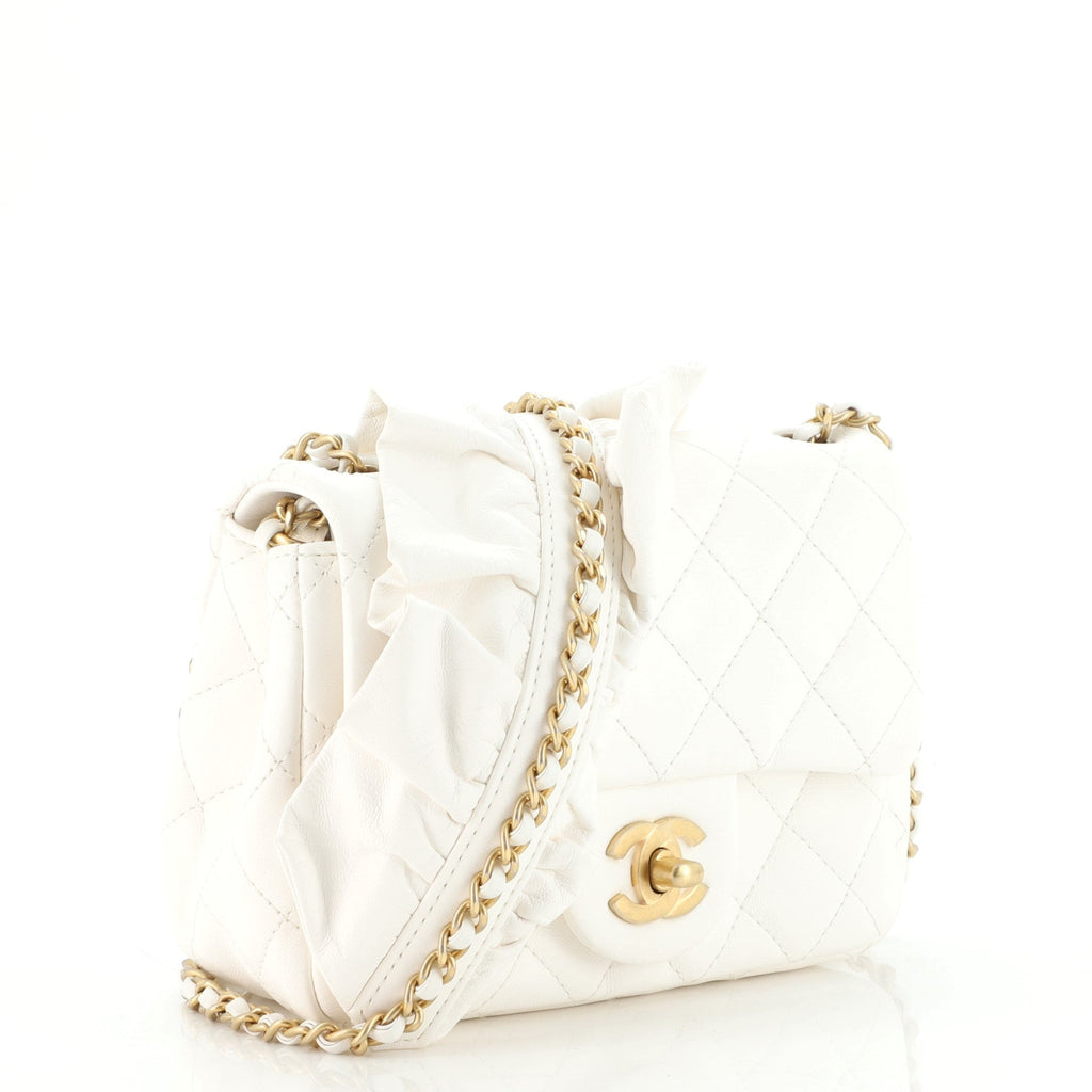 Romance Square Flap Bag Quilted Lambskin Mini