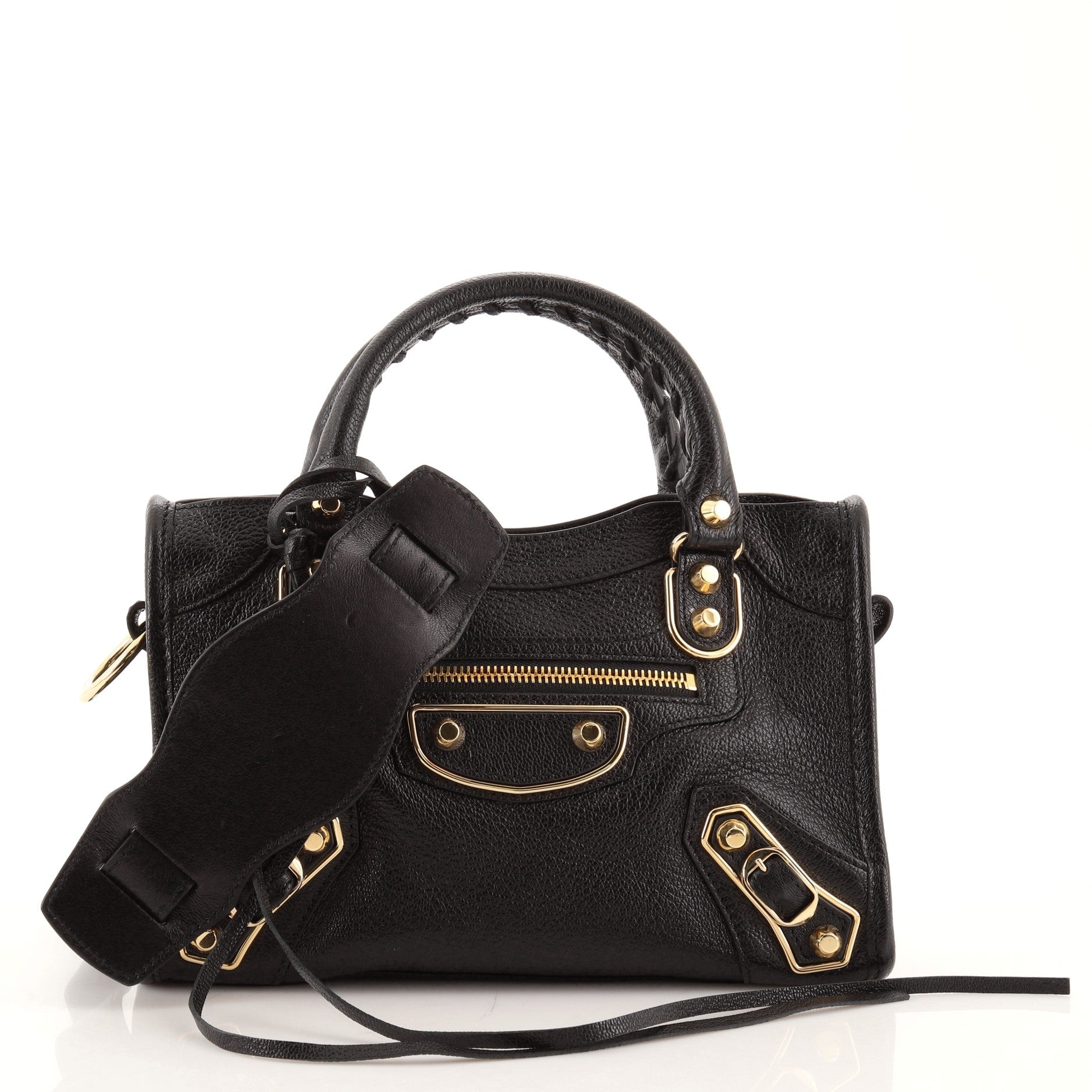 City Classic Metallic Edge Bag Leather Mini