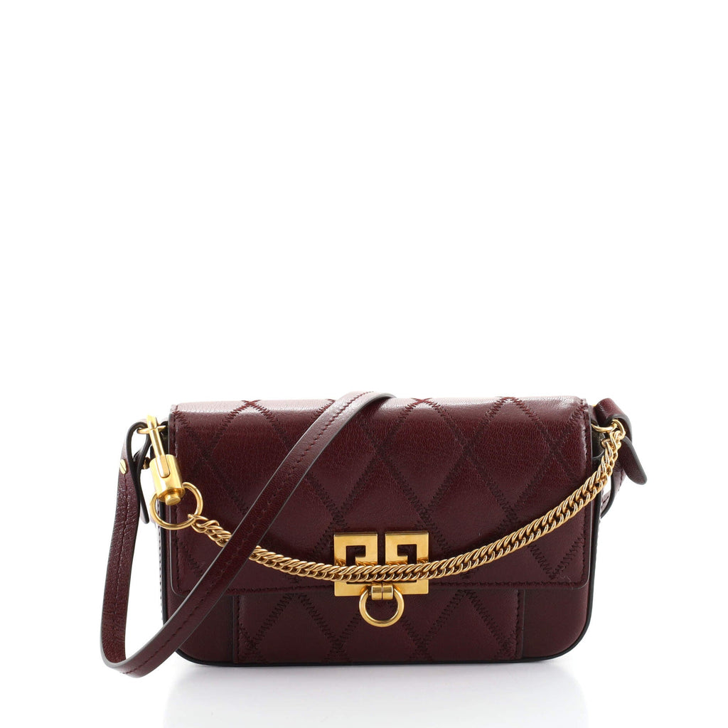 GV3 Convertible Shoulder Bag Quilted Leather Mini
