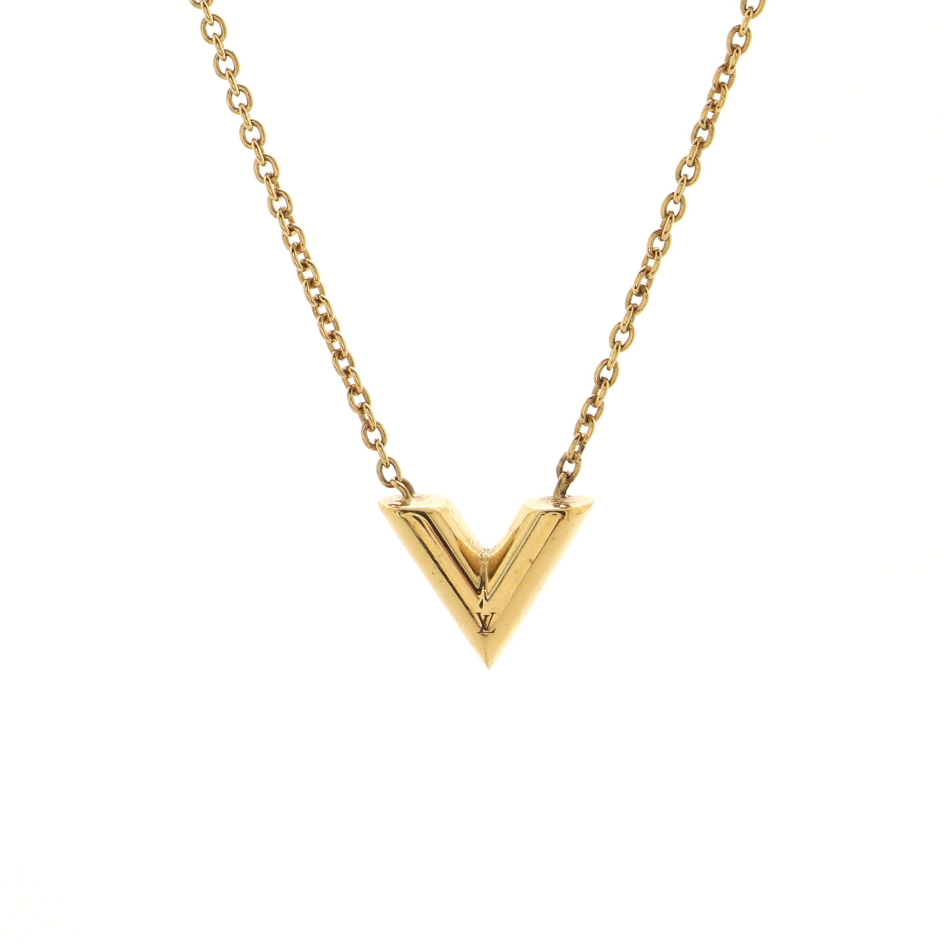 Essential V Necklace Metal