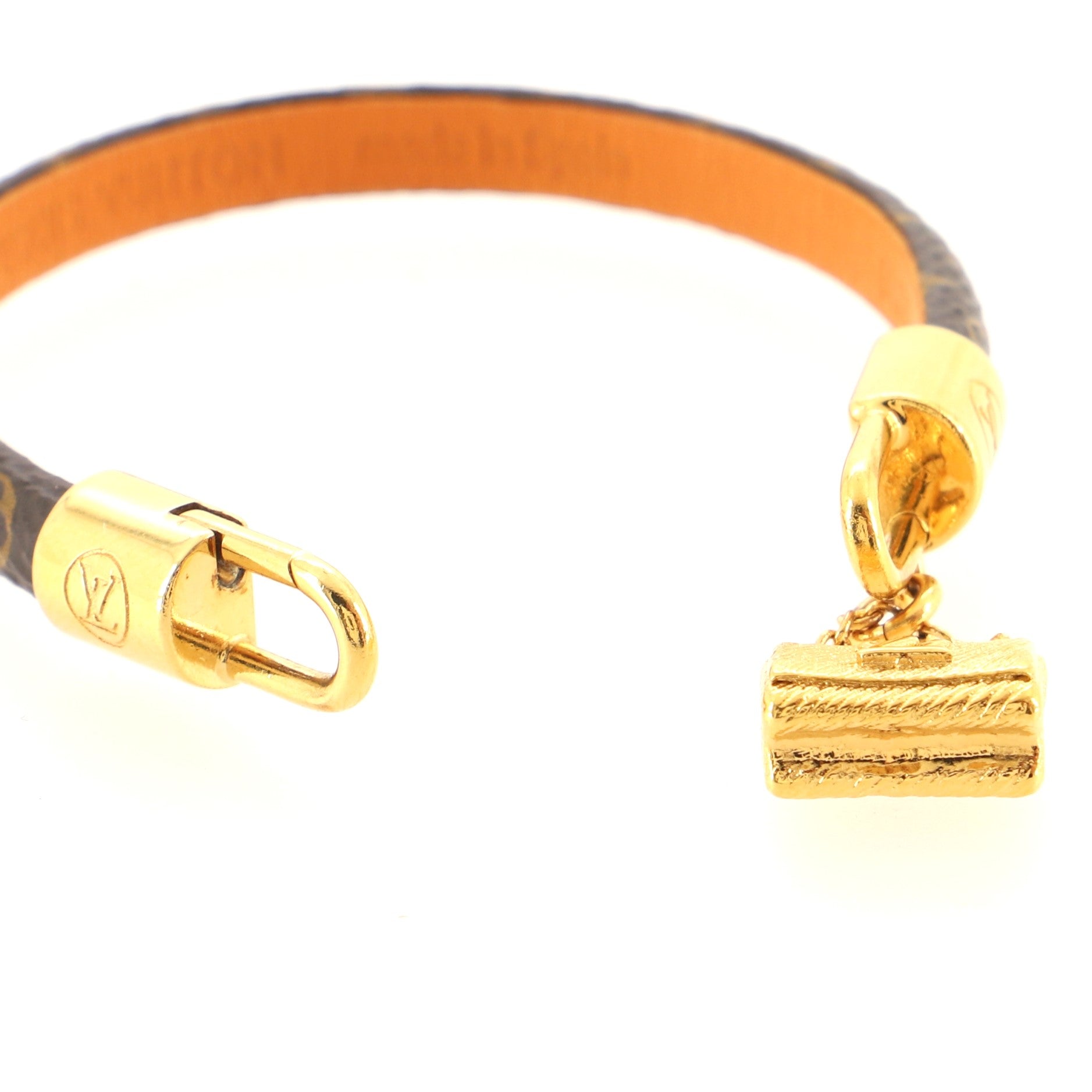 Twist Lock Bracelet Monogram Canvas and Metal