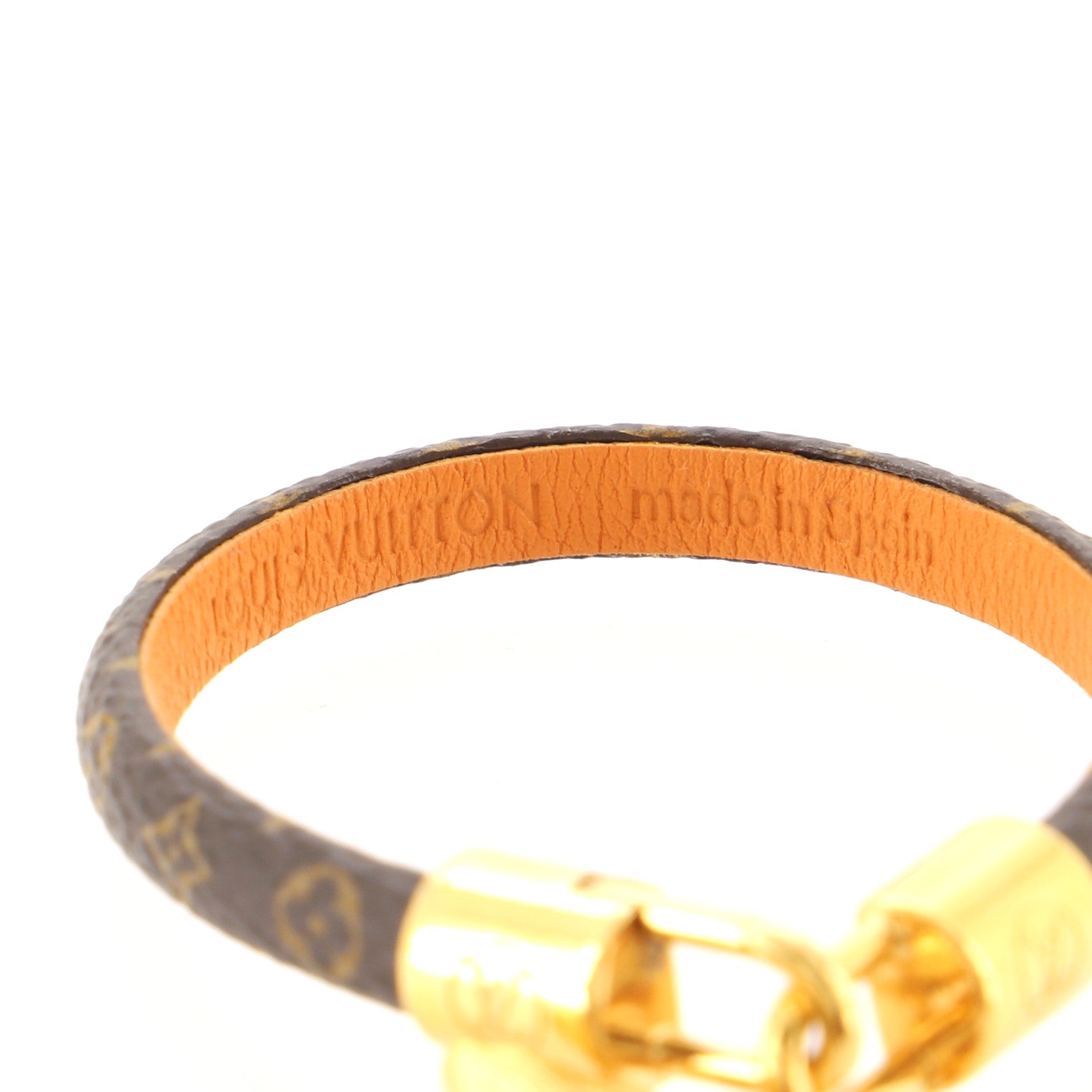Twist Lock Bracelet Monogram Canvas and Metal
