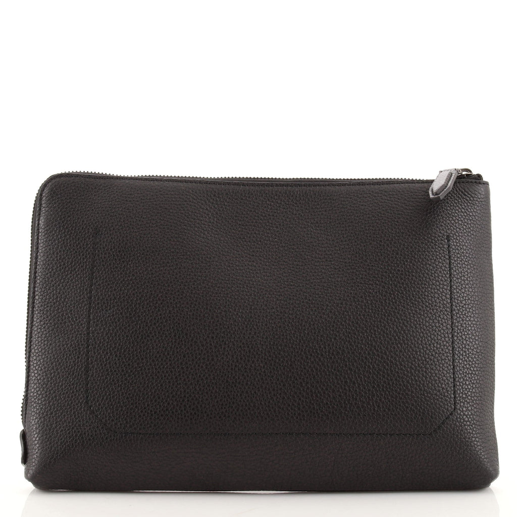 Hand Strap Clutch Leather Large