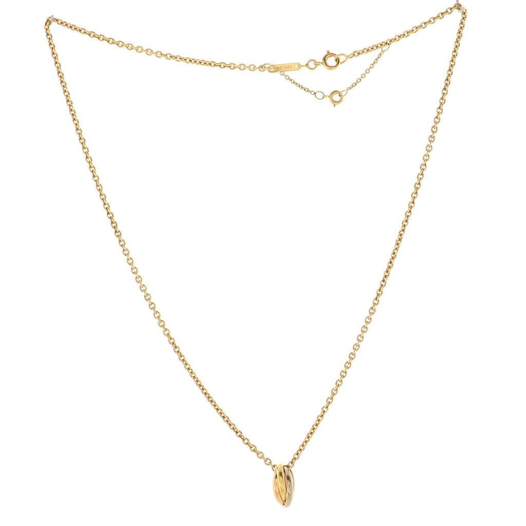 Trinity Pendant Necklace 18K Tricolor Gold