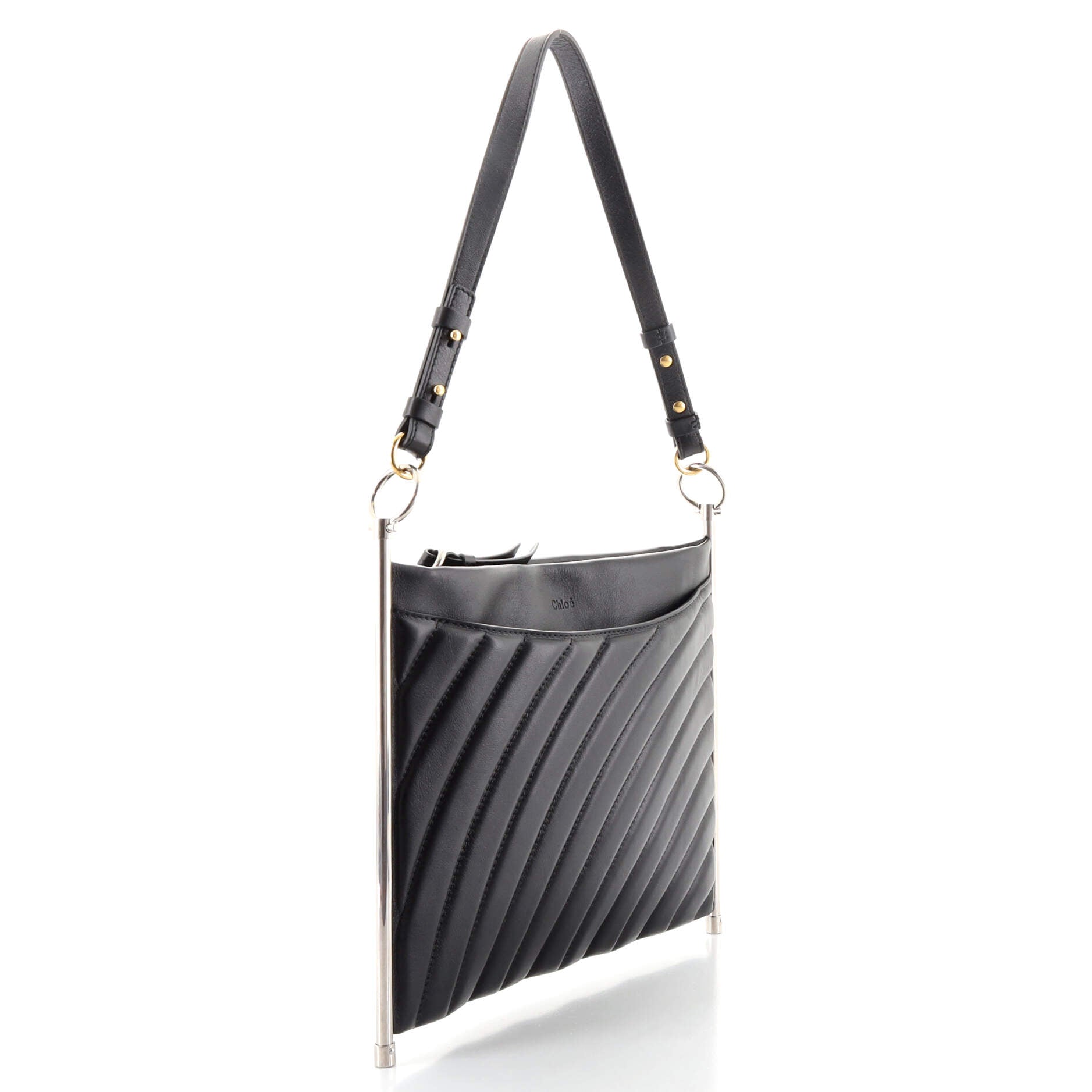 Roy Clutch Quilted Leather Medium