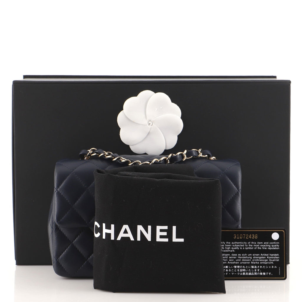 Classic Single Flap Bag Quilted Lambskin Mini