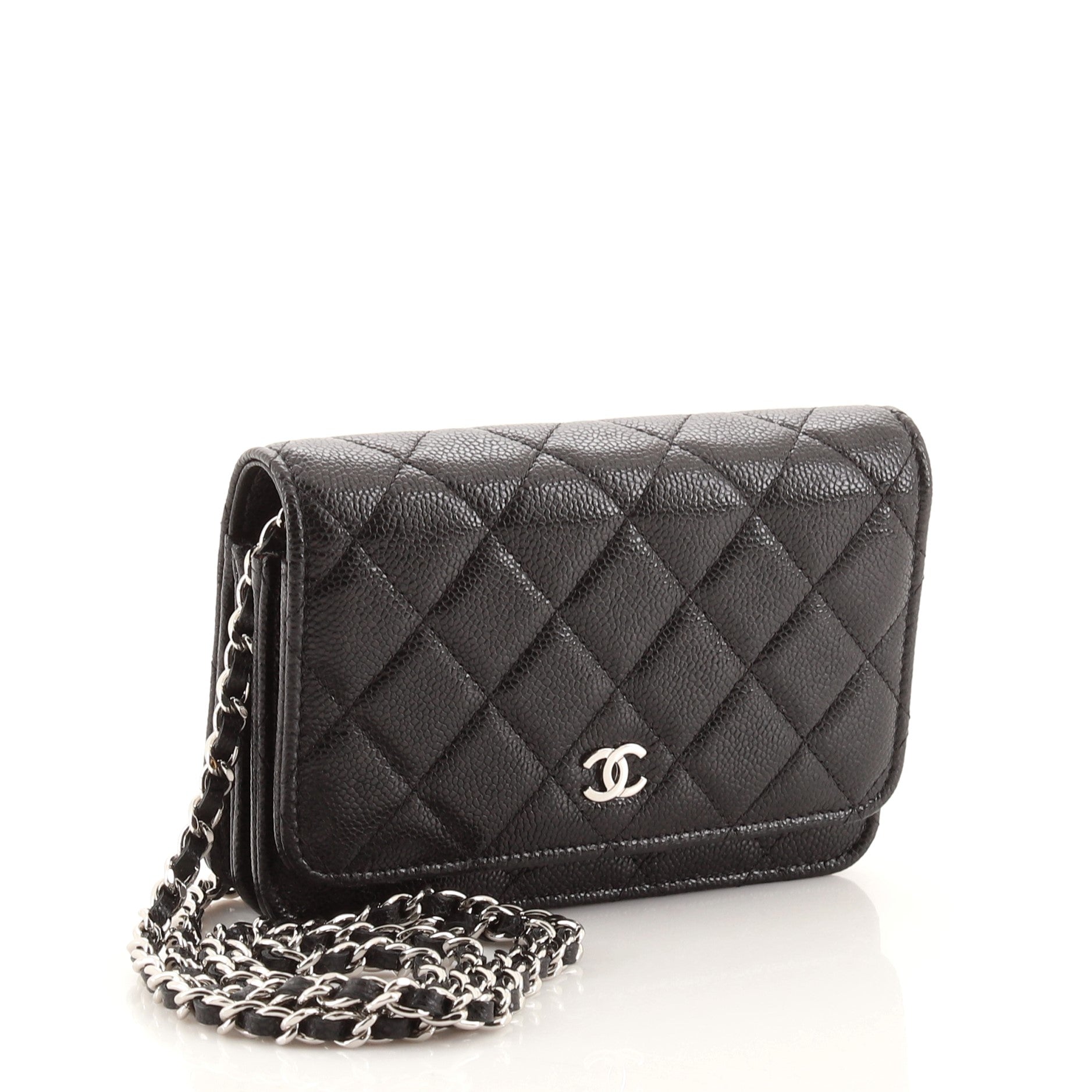 Wallet on Chain Quilted Caviar Mini