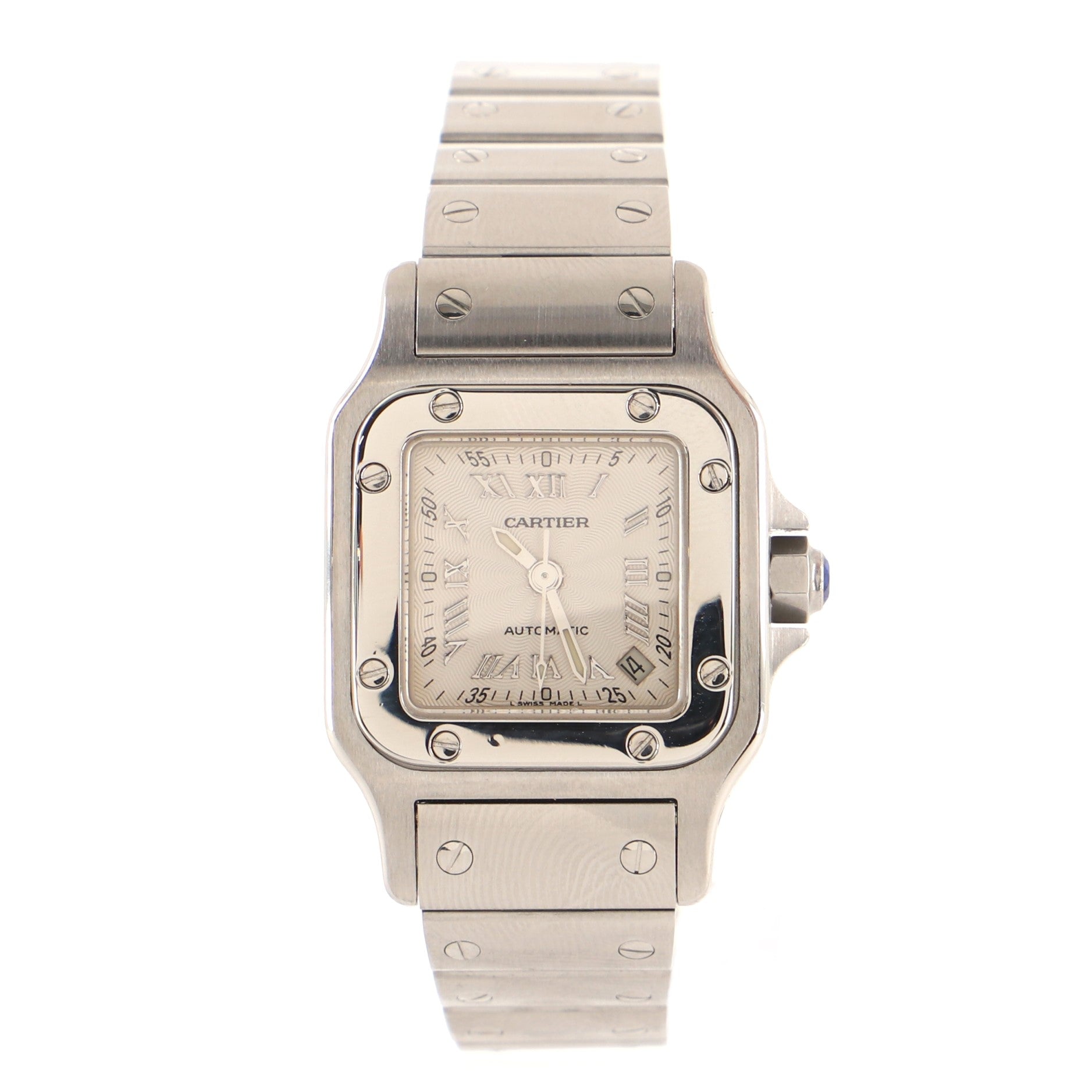 Santos de Cartier Galbee Automatic Watch Stainless Steel 24