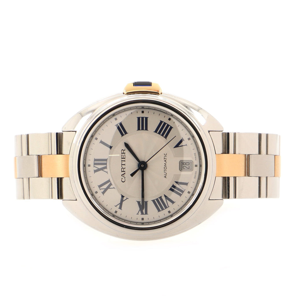 Cle de Cartier Automatic Watch Stainless Steel and Rose Gold 35