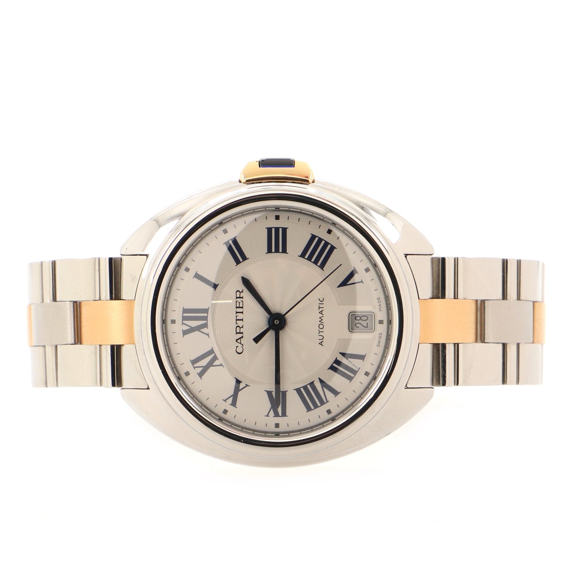 Cle de Cartier Automatic Watch Stainless Steel and Rose Gold 35
