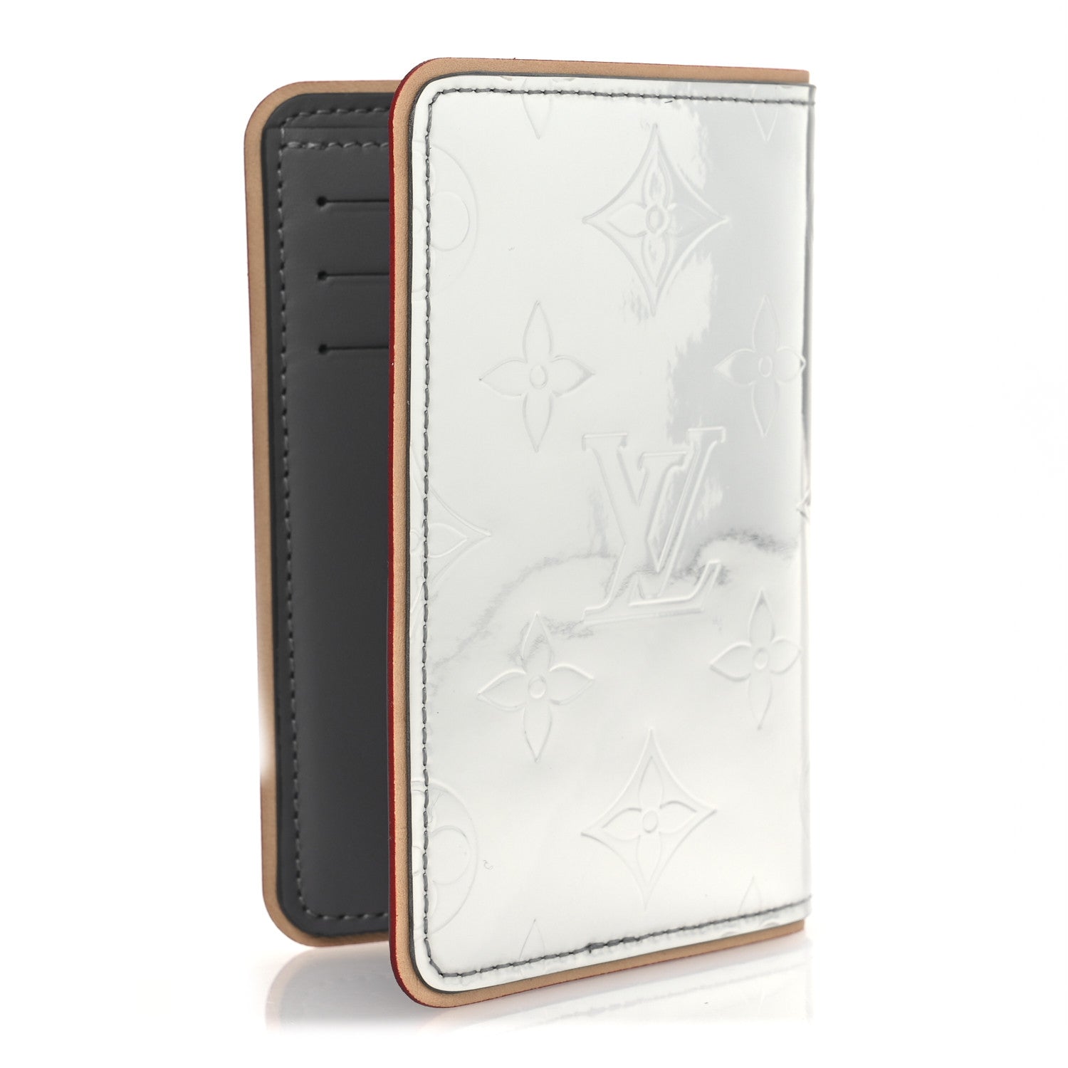 Monogram Mirror Slender Pocket Organizer