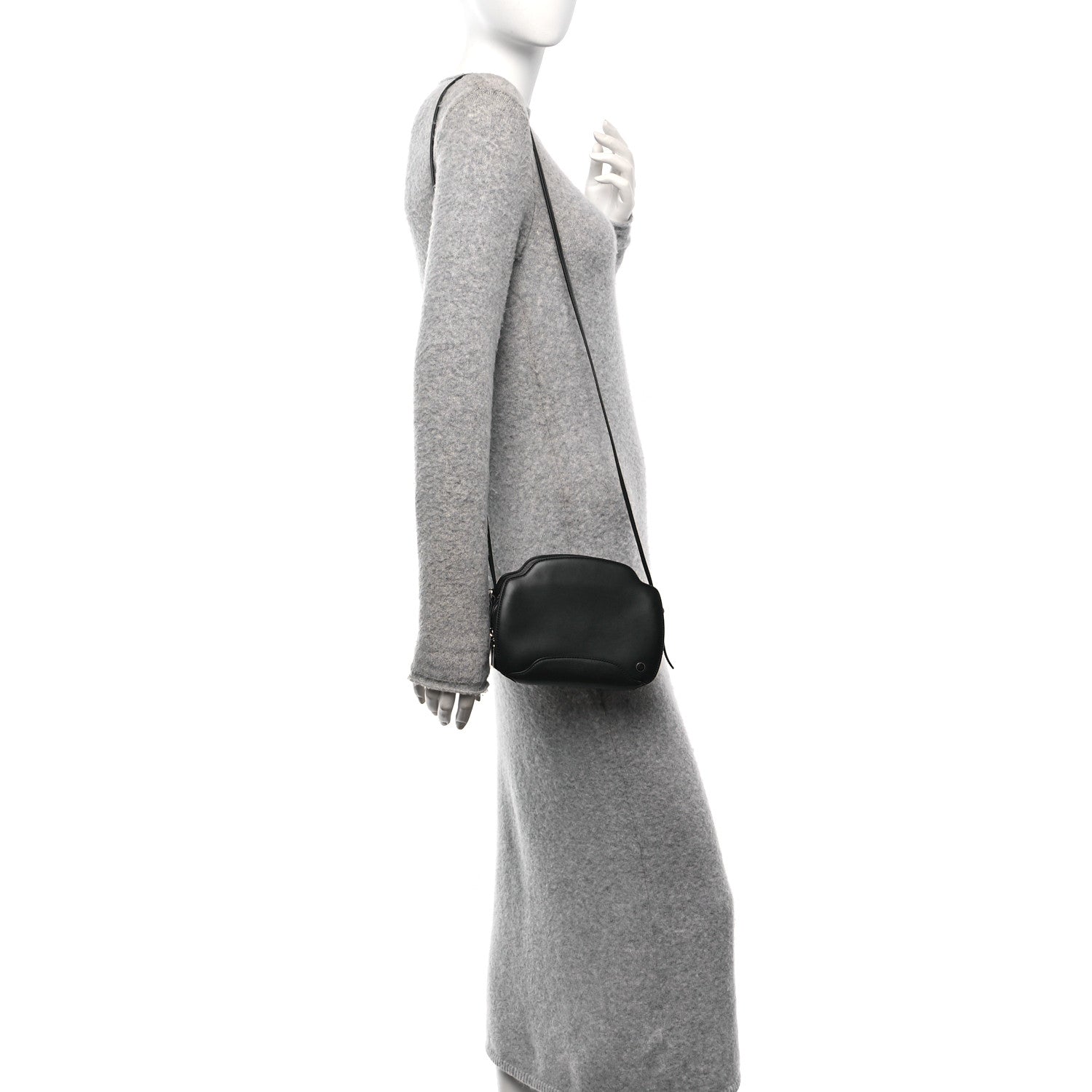 Smooth Calfskin Sesia Crossbody Black