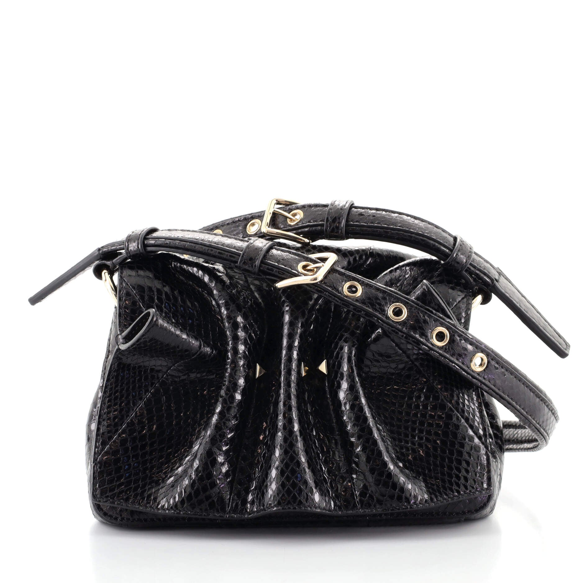 Bloomy Shoulder Bag Snakeskin Mini