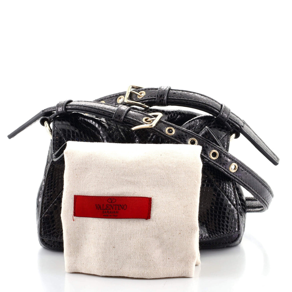 Bloomy Shoulder Bag Snakeskin Mini