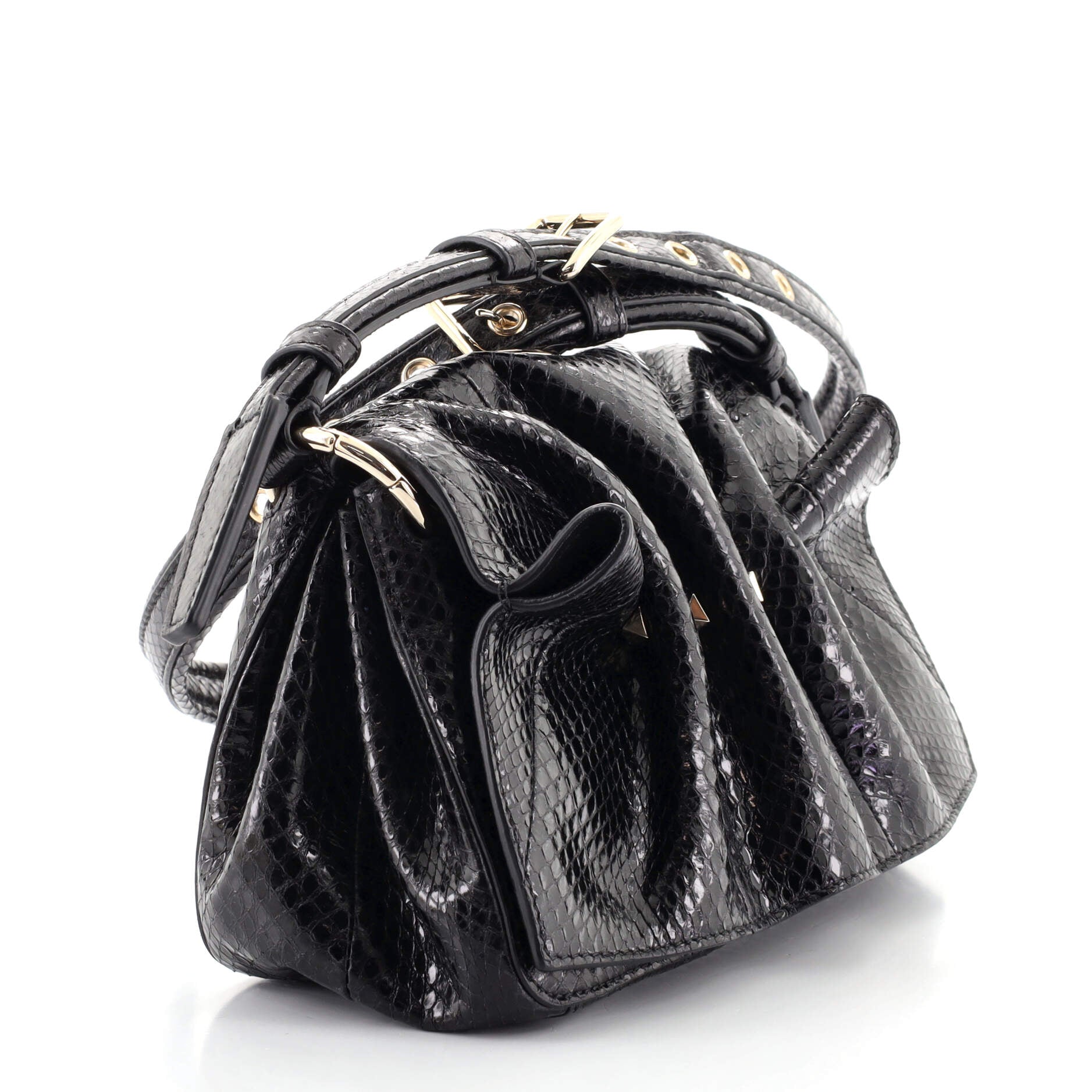 Bloomy Shoulder Bag Snakeskin Mini