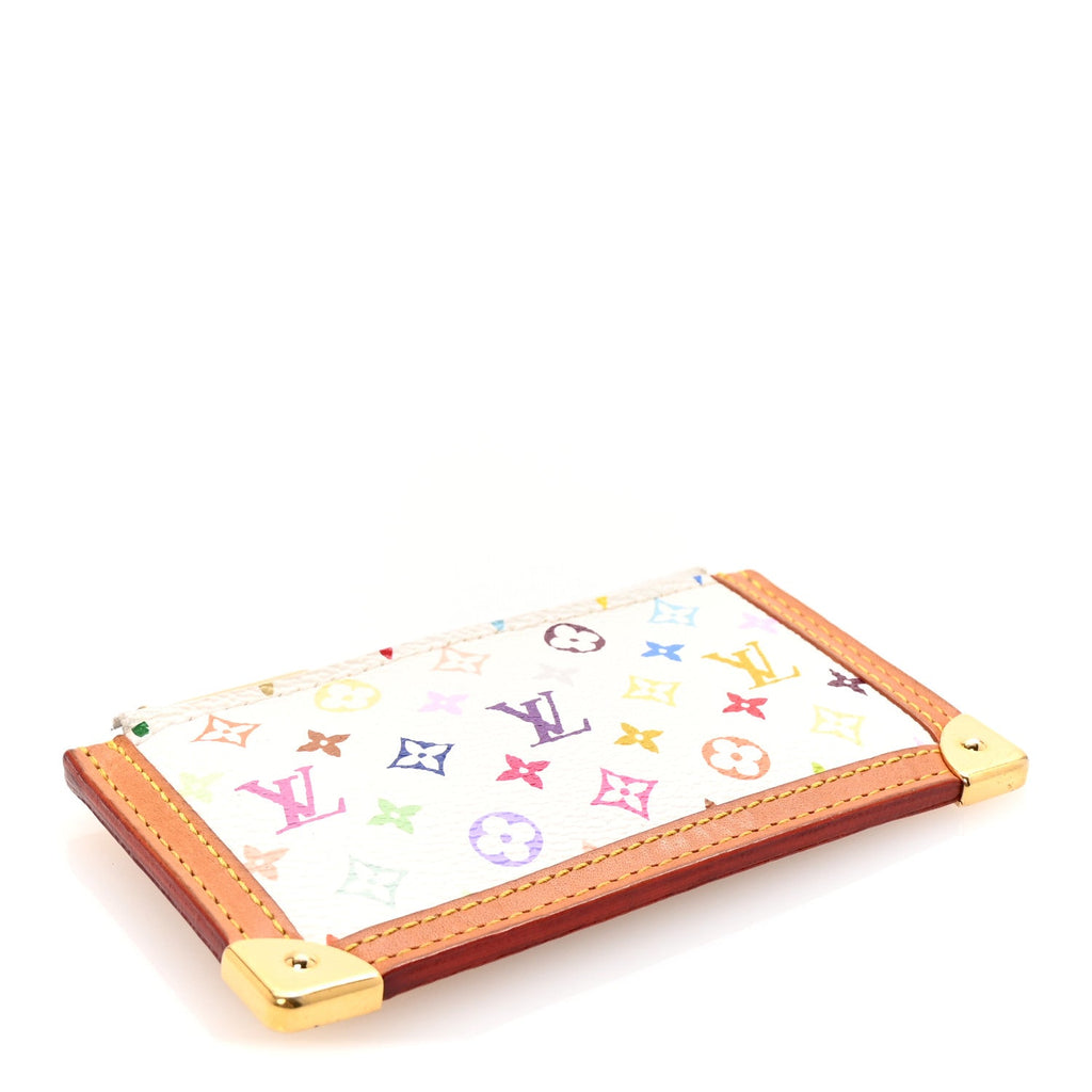 Monogram Multicolor Key Pouch White