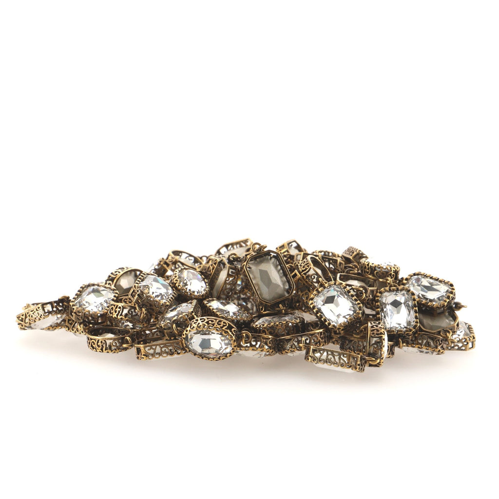 Link Fringe Headpiece Metal and Crystals XL