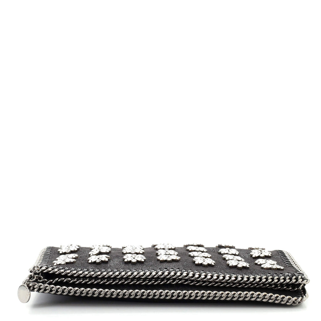 Falabella Flap Clutch Embellished Shaggy Deer