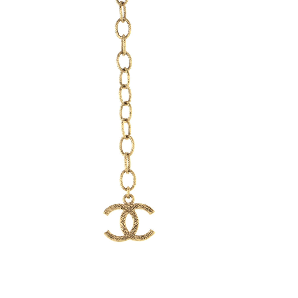 CC Long Necklace Magnesite and Metal